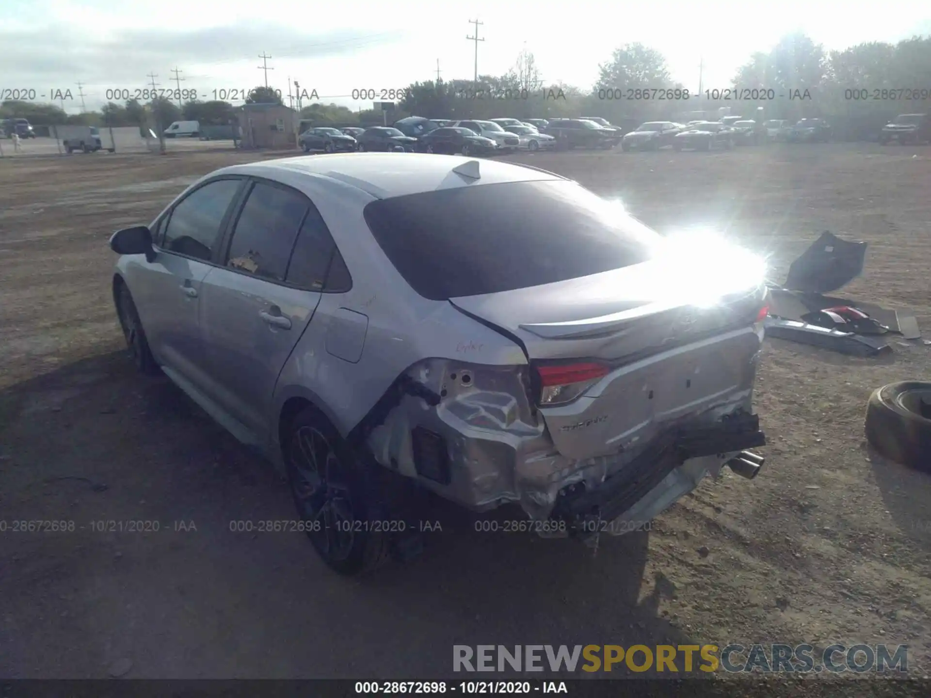 3 Photograph of a damaged car 5YFS4RCE0LP044518 TOYOTA COROLLA 2020