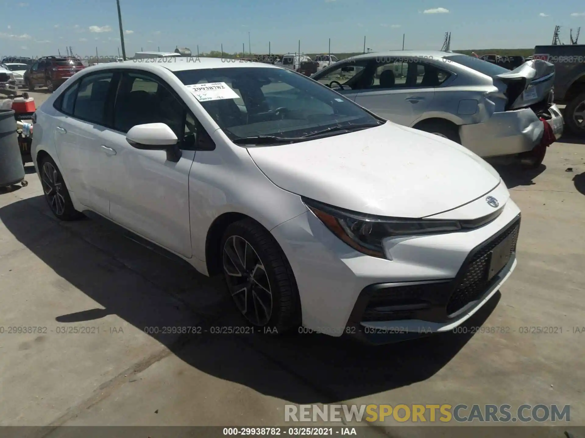 1 Photograph of a damaged car 5YFS4RCE0LP048603 TOYOTA COROLLA 2020