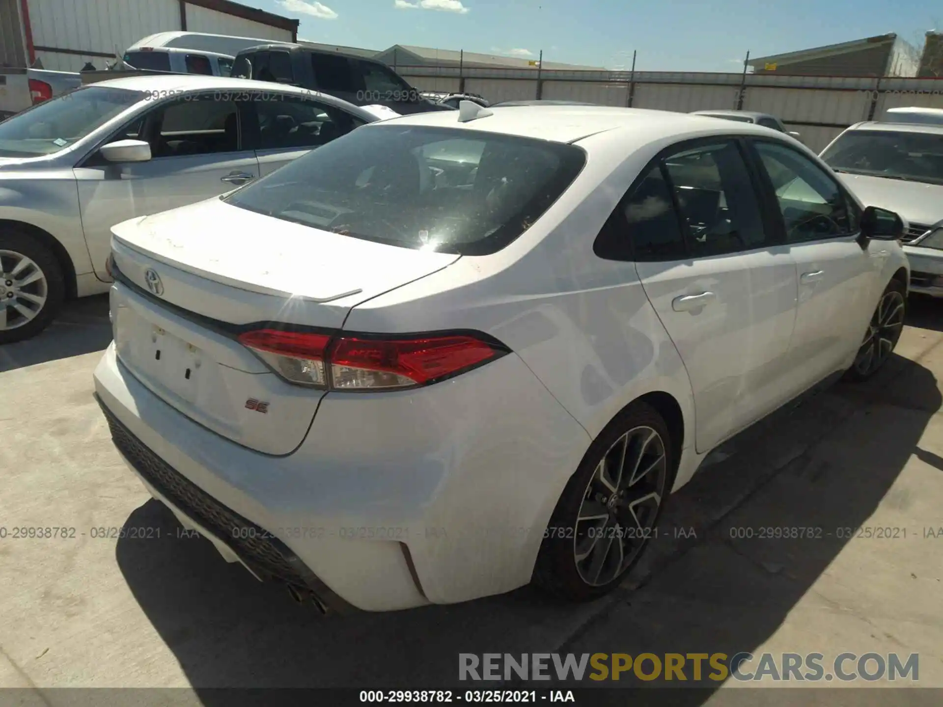 4 Photograph of a damaged car 5YFS4RCE0LP048603 TOYOTA COROLLA 2020