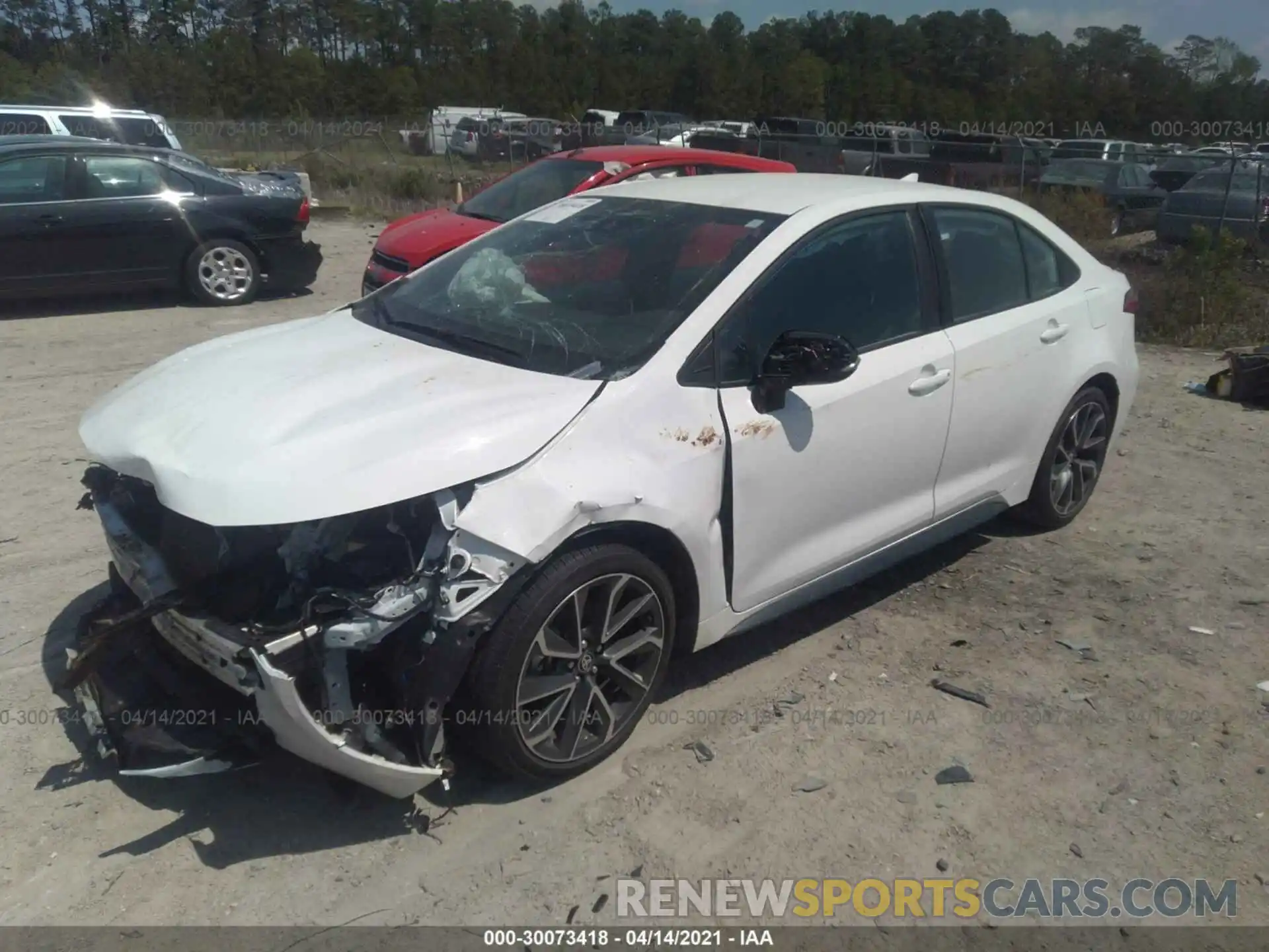 2 Photograph of a damaged car 5YFS4RCE0LP050576 TOYOTA COROLLA 2020