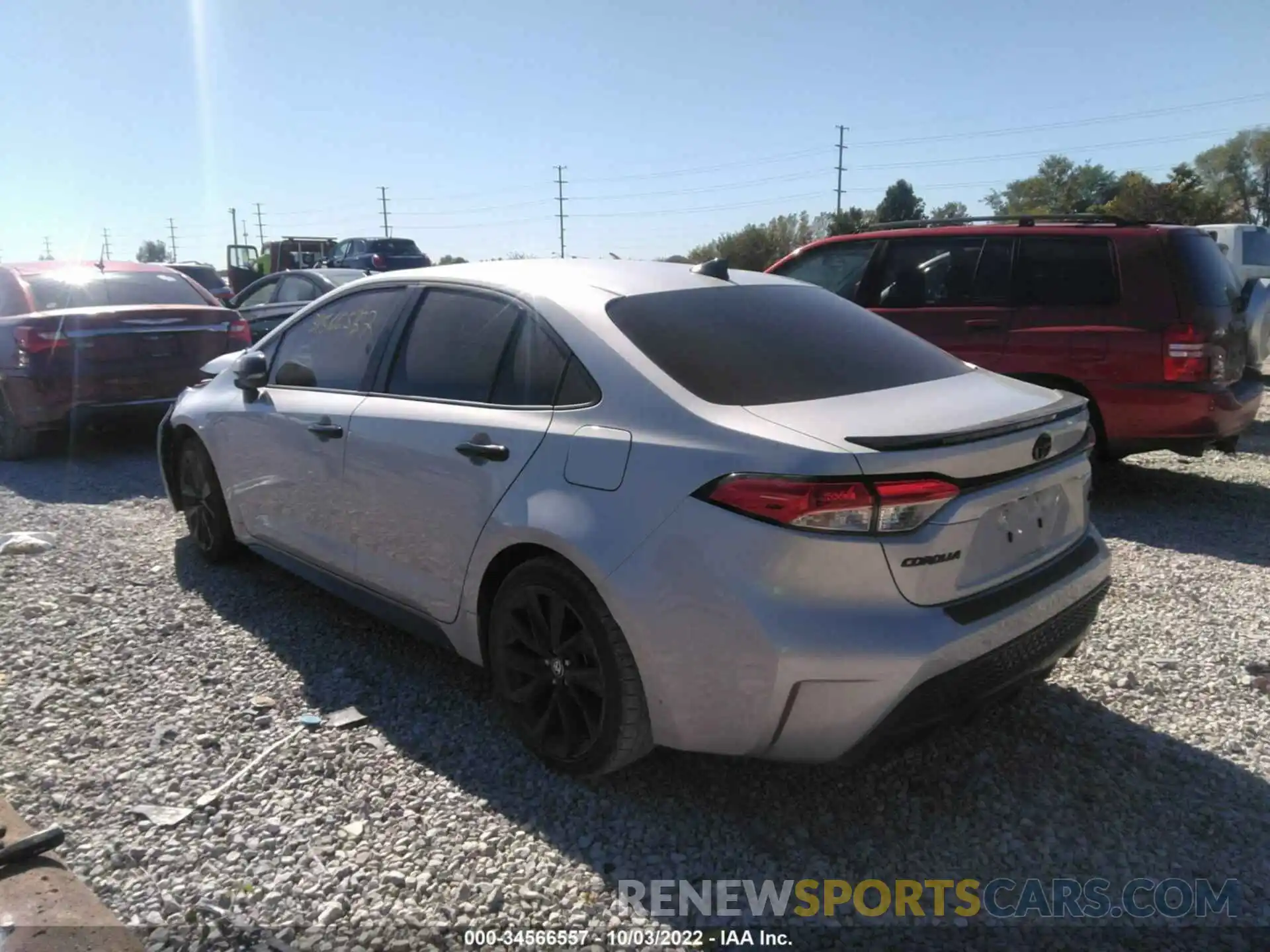 3 Photograph of a damaged car 5YFS4RCE0LP050691 TOYOTA COROLLA 2020