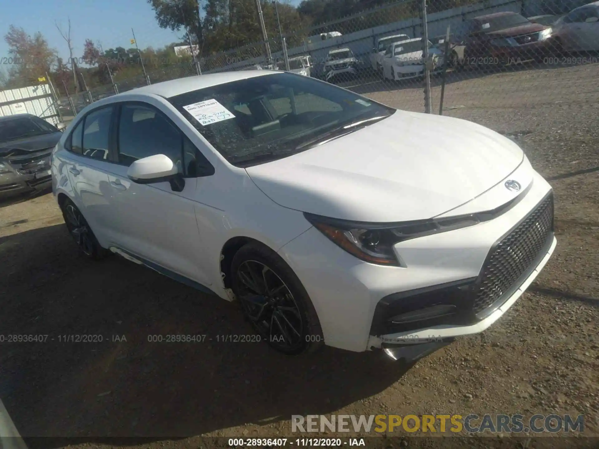 1 Photograph of a damaged car 5YFS4RCE0LP051534 TOYOTA COROLLA 2020