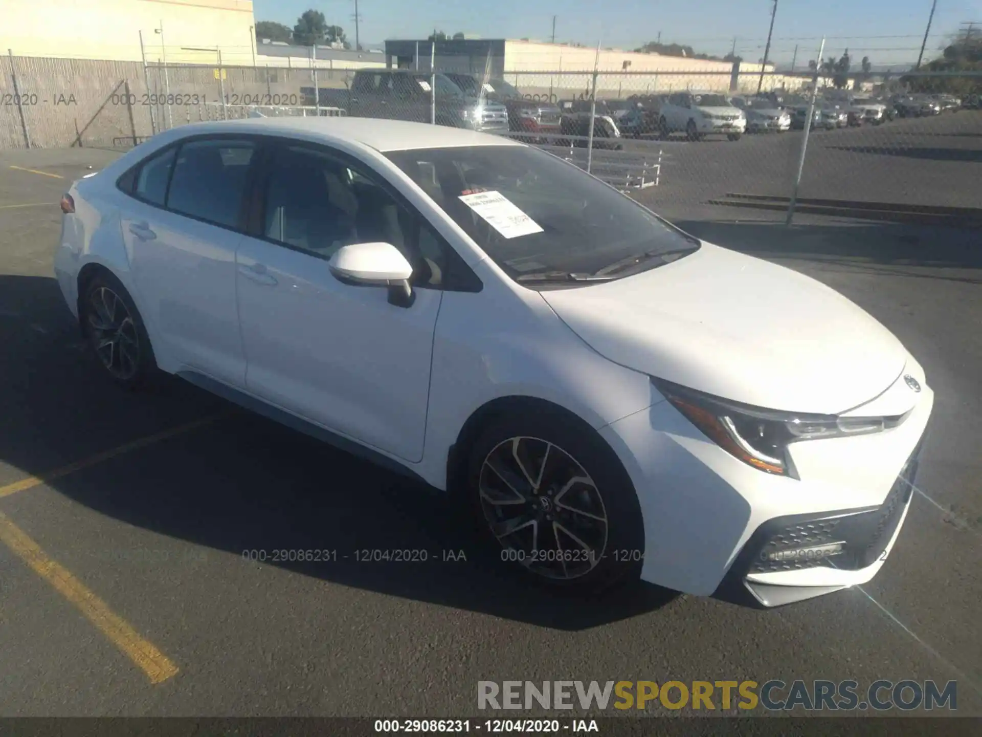 1 Photograph of a damaged car 5YFS4RCE0LP051839 TOYOTA COROLLA 2020