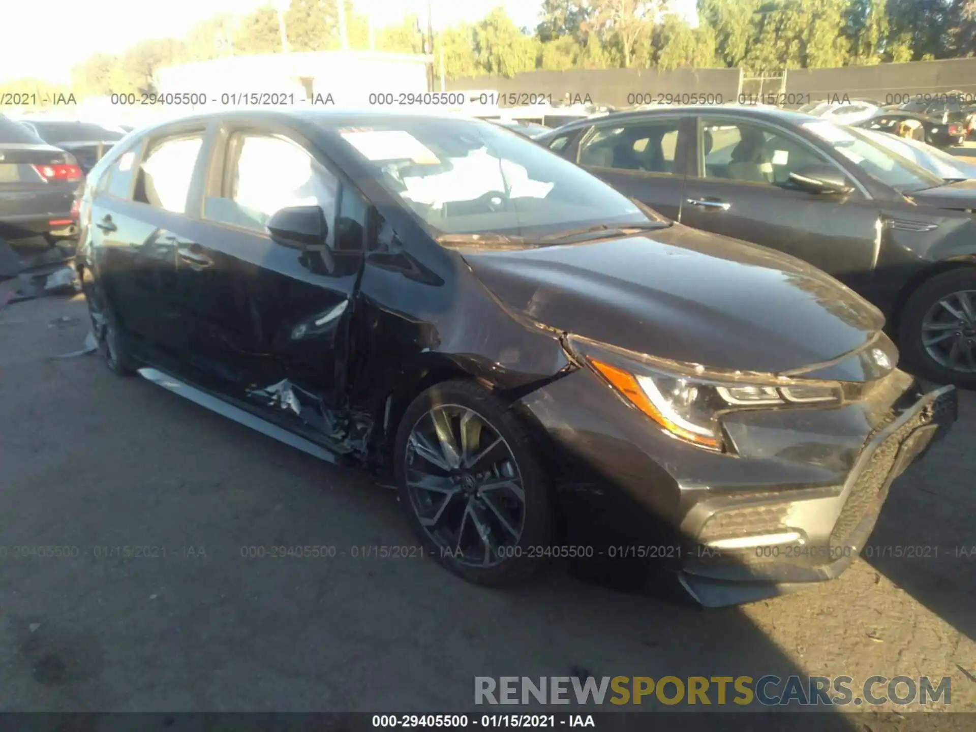 1 Photograph of a damaged car 5YFS4RCE0LP053218 TOYOTA COROLLA 2020