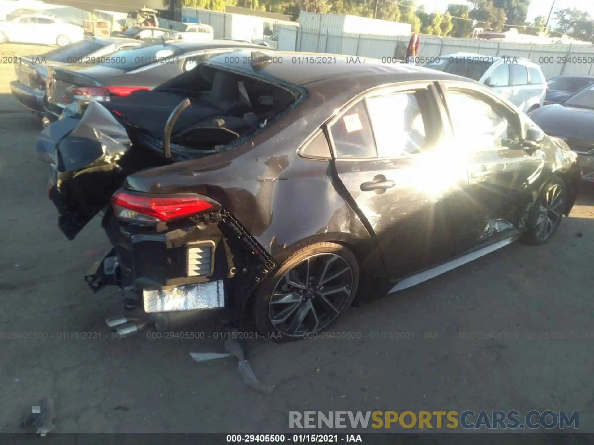 4 Photograph of a damaged car 5YFS4RCE0LP053218 TOYOTA COROLLA 2020