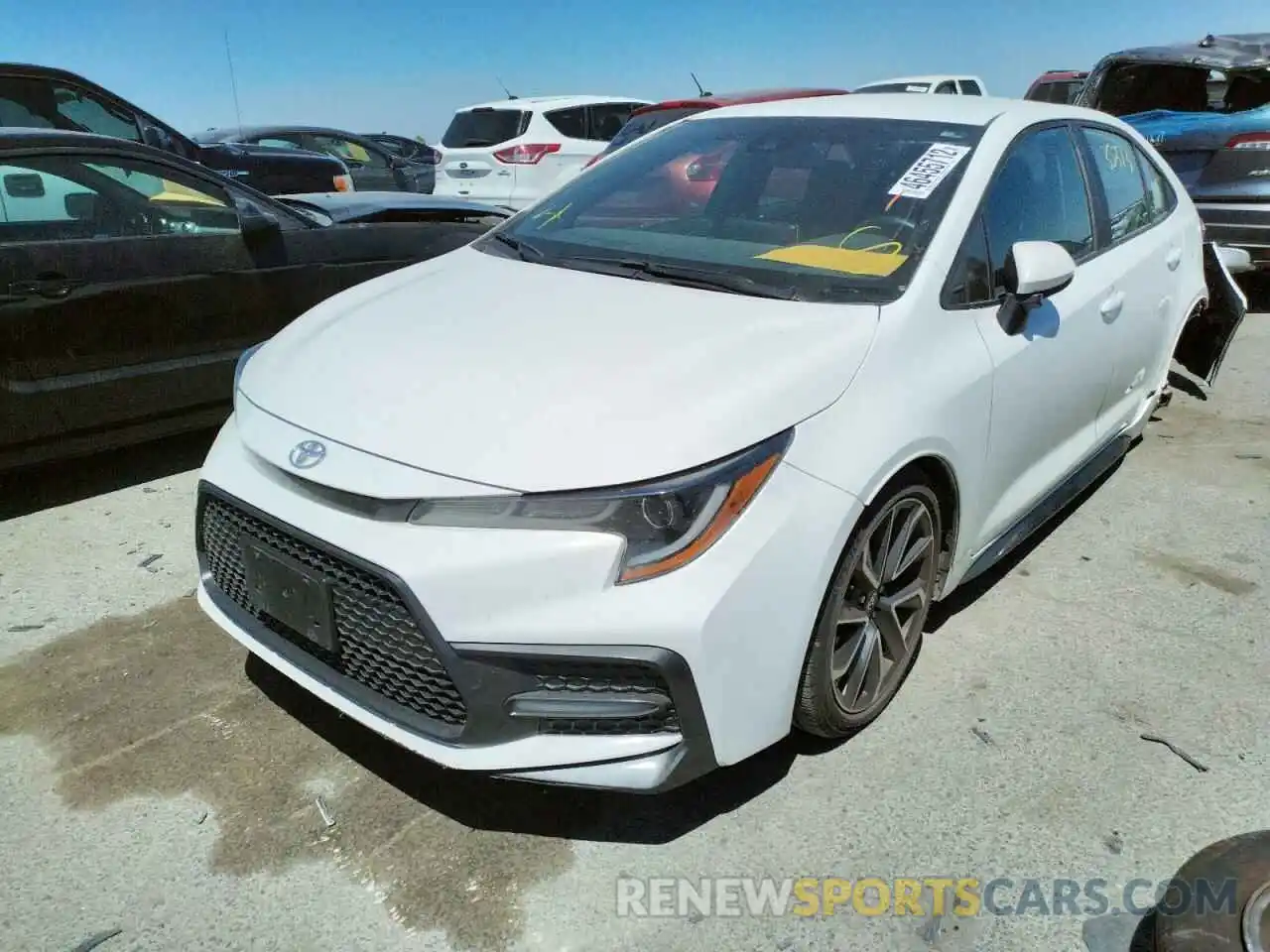 2 Photograph of a damaged car 5YFS4RCE0LP053669 TOYOTA COROLLA 2020