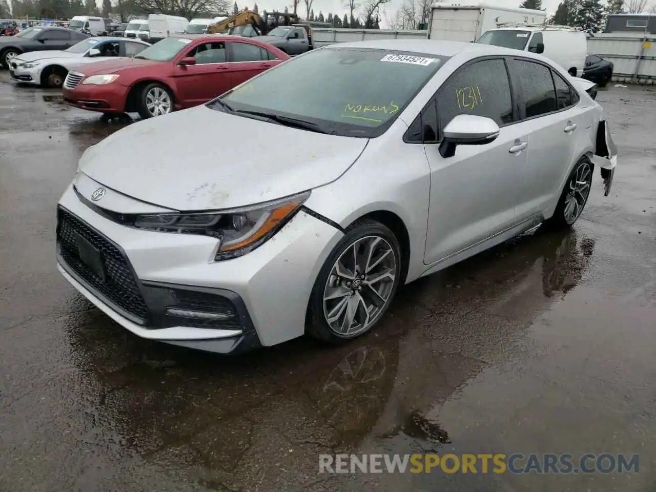 2 Photograph of a damaged car 5YFS4RCE0LP056152 TOYOTA COROLLA 2020