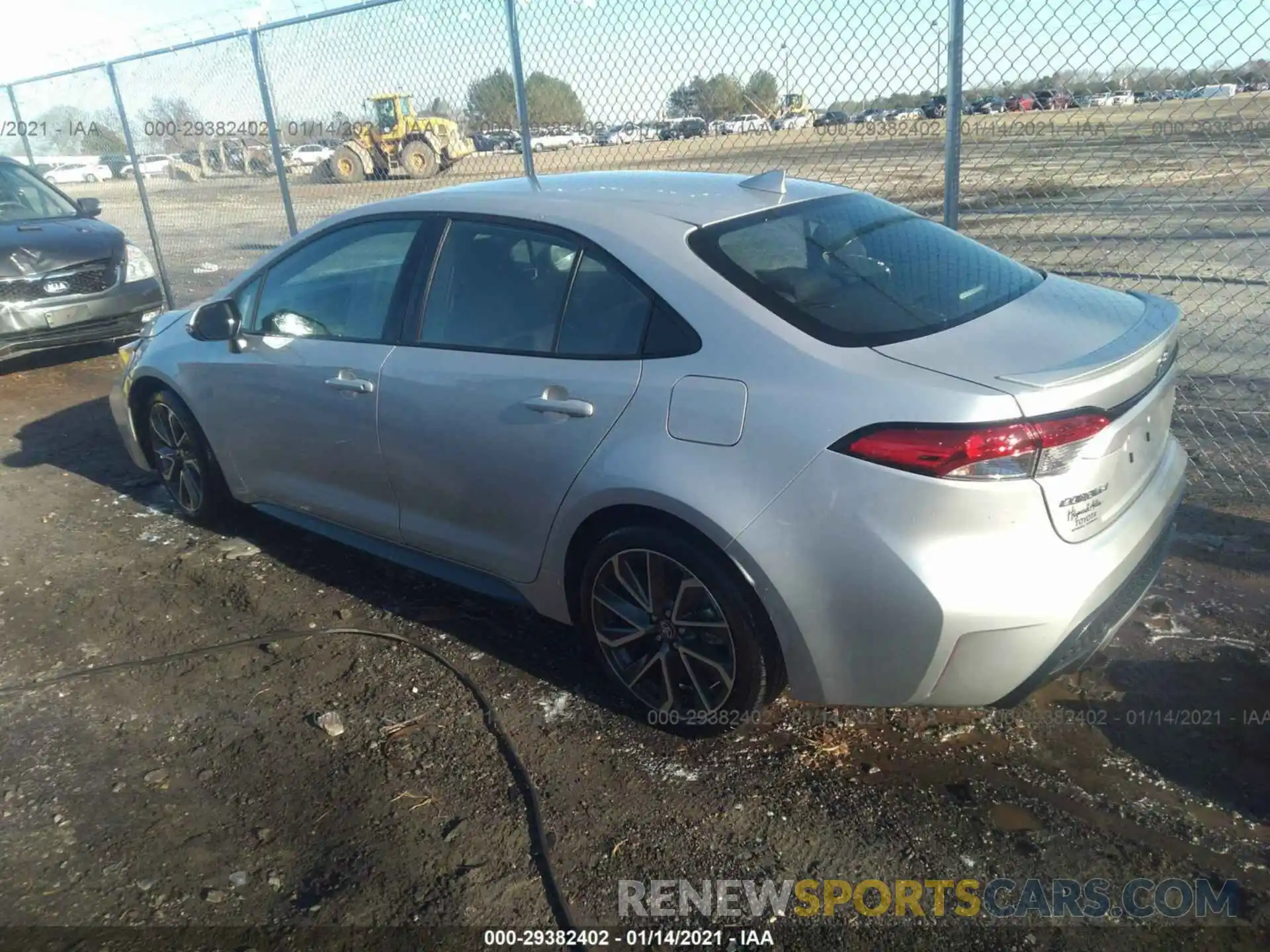 3 Photograph of a damaged car 5YFS4RCE0LP057334 TOYOTA COROLLA 2020