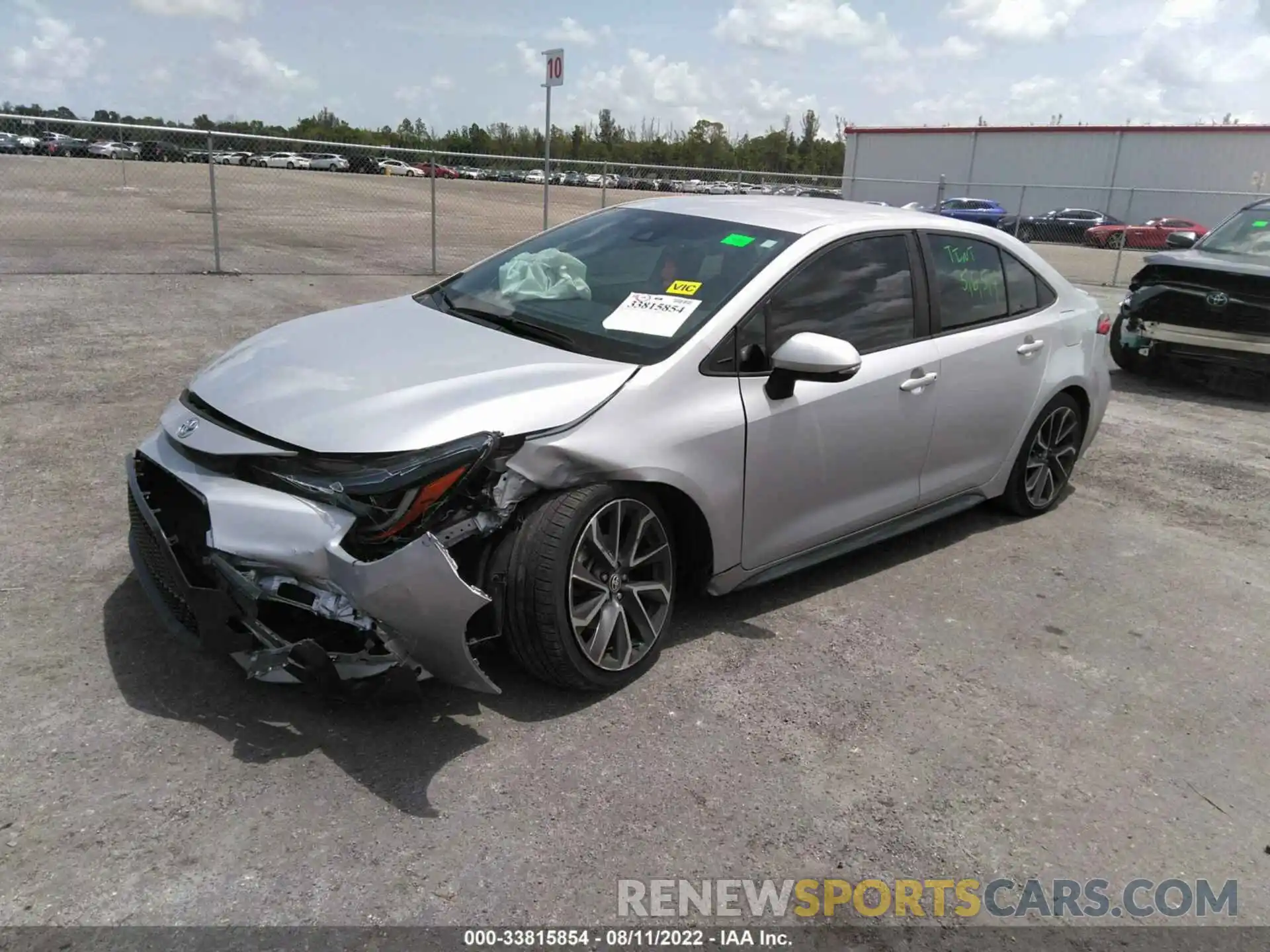 2 Photograph of a damaged car 5YFS4RCE1LP009079 TOYOTA COROLLA 2020