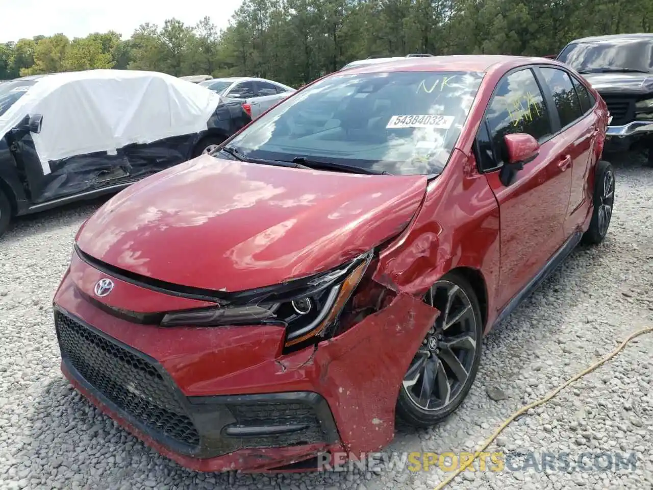 2 Photograph of a damaged car 5YFS4RCE1LP010569 TOYOTA COROLLA 2020