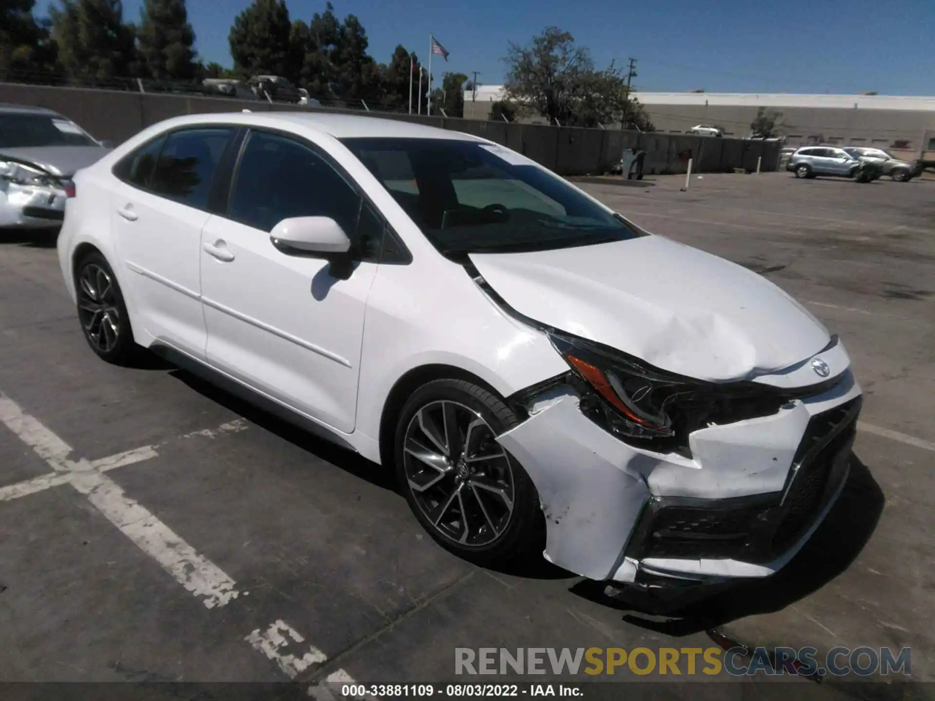 1 Photograph of a damaged car 5YFS4RCE1LP012452 TOYOTA COROLLA 2020