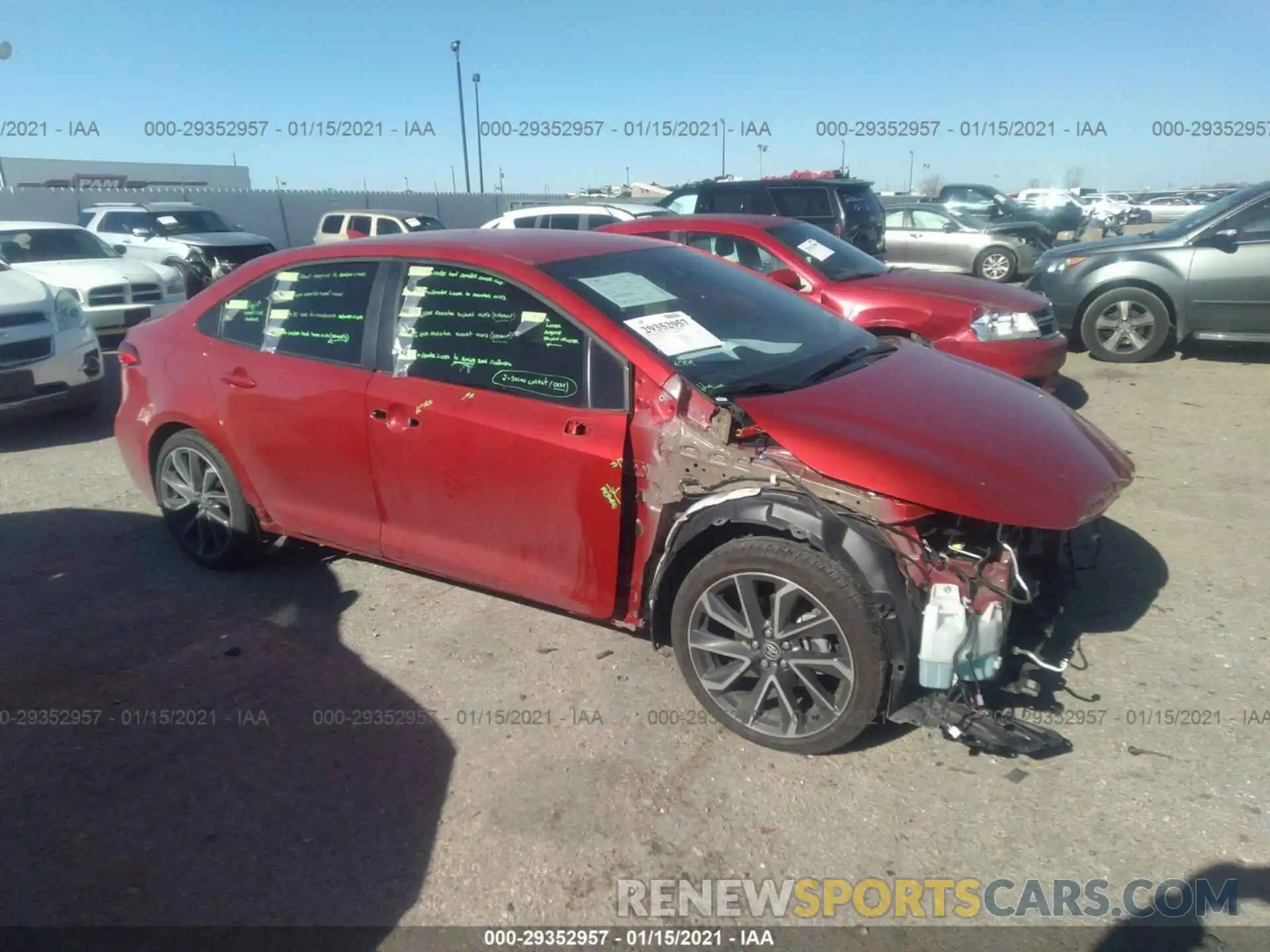 1 Фотография поврежденного автомобиля 5YFS4RCE1LP015237 TOYOTA COROLLA 2020