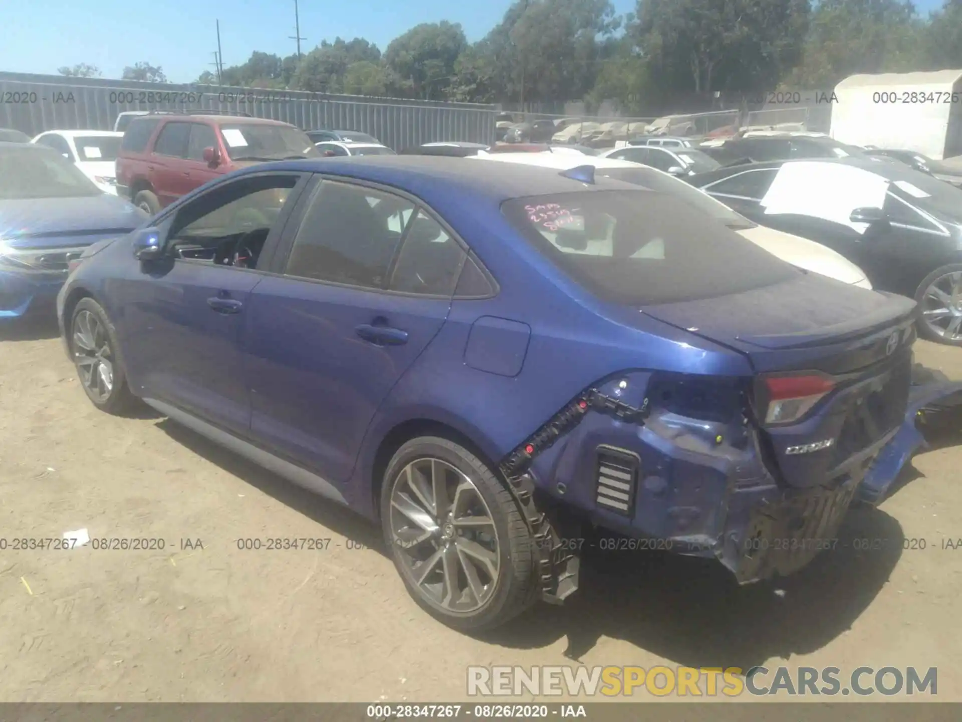 3 Photograph of a damaged car 5YFS4RCE1LP015920 TOYOTA COROLLA 2020