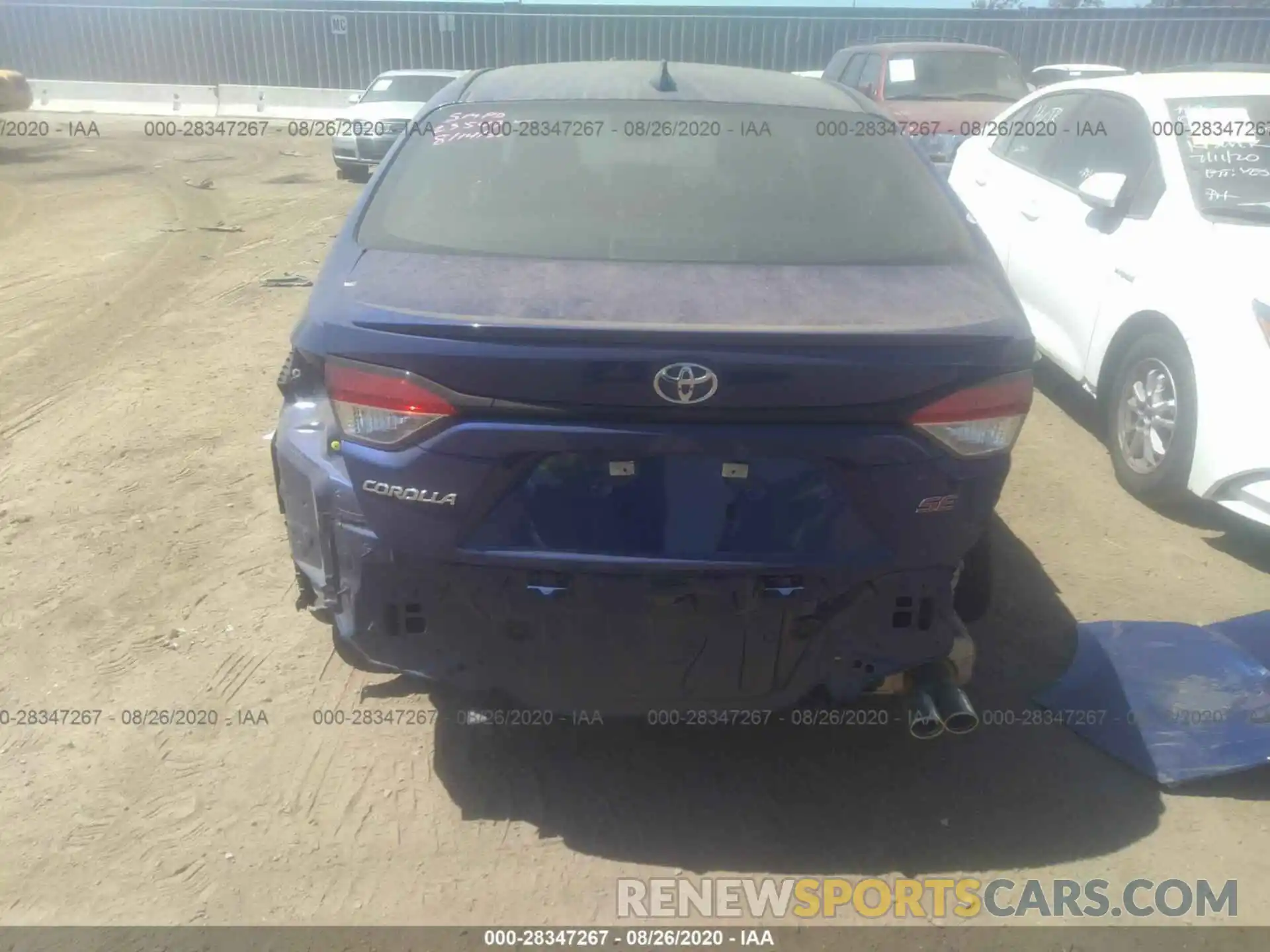 6 Photograph of a damaged car 5YFS4RCE1LP015920 TOYOTA COROLLA 2020