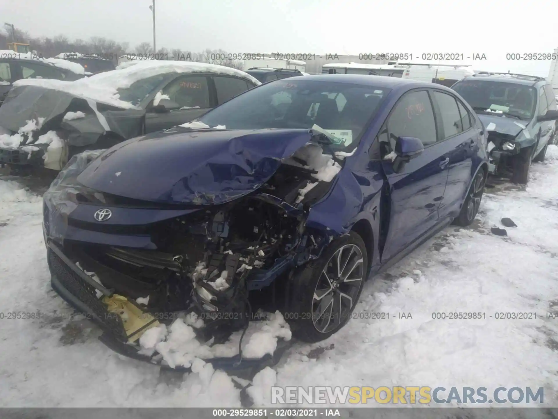 2 Photograph of a damaged car 5YFS4RCE1LP018607 TOYOTA COROLLA 2020