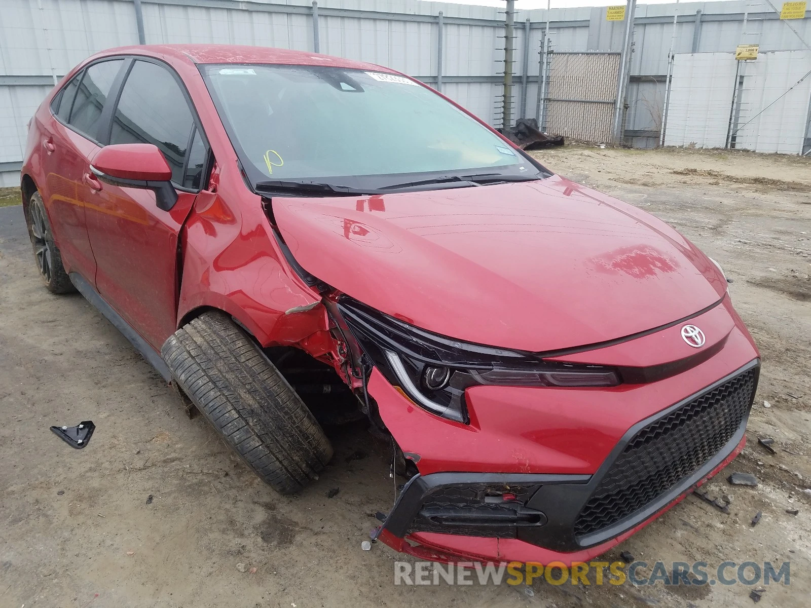 1 Photograph of a damaged car 5YFS4RCE1LP021605 TOYOTA COROLLA 2020