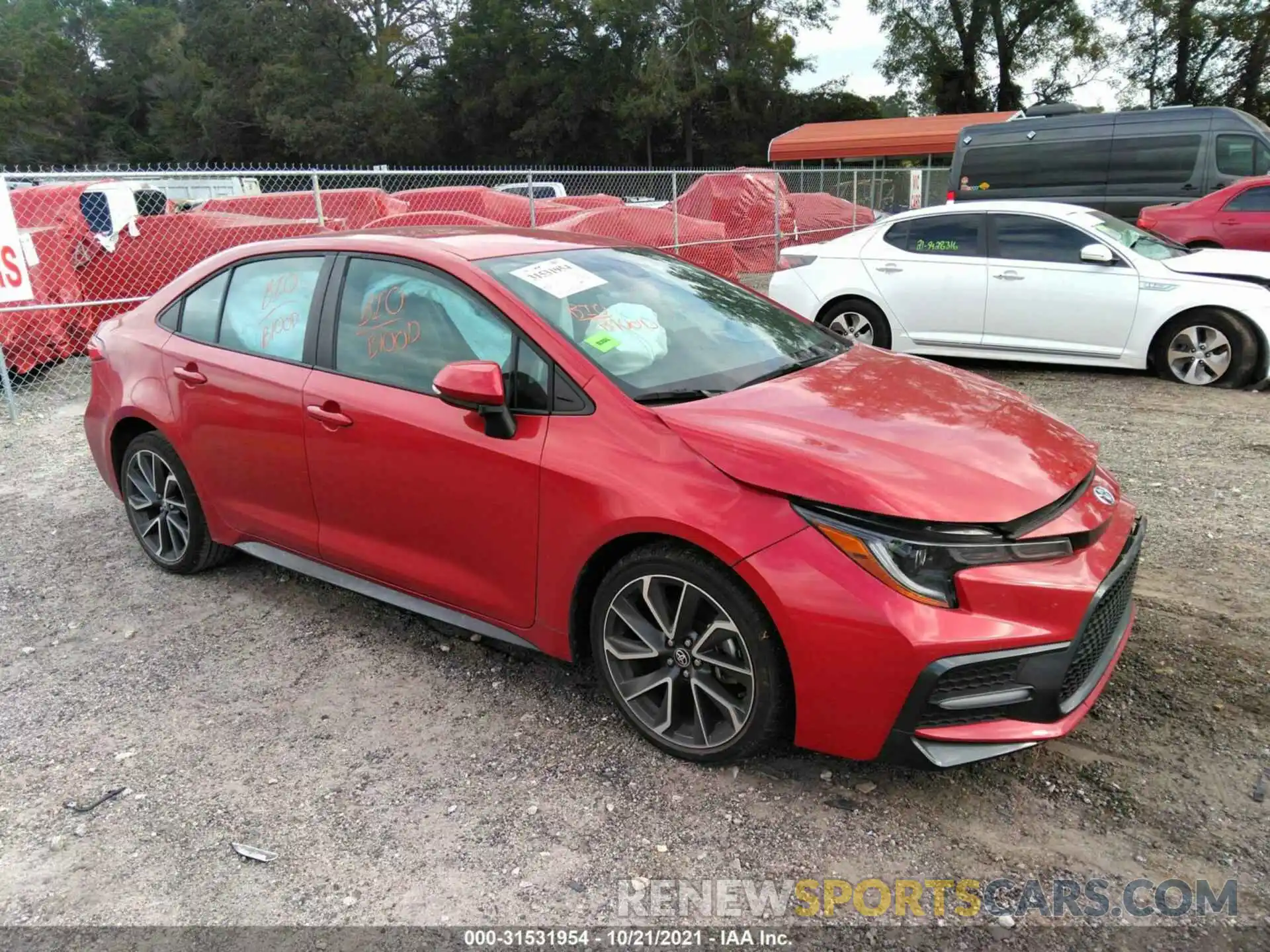 1 Photograph of a damaged car 5YFS4RCE1LP022379 TOYOTA COROLLA 2020