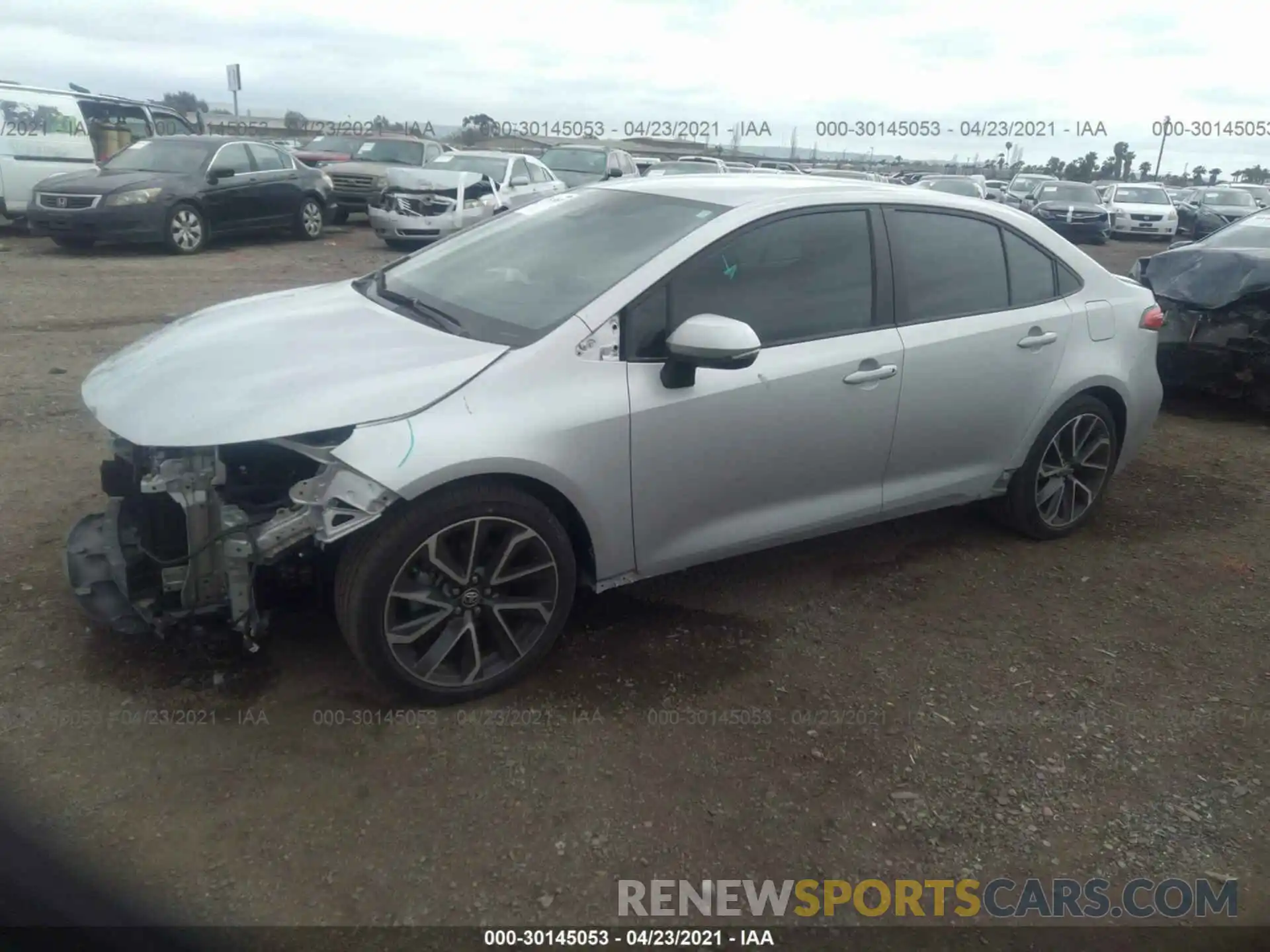 2 Photograph of a damaged car 5YFS4RCE1LP025363 TOYOTA COROLLA 2020