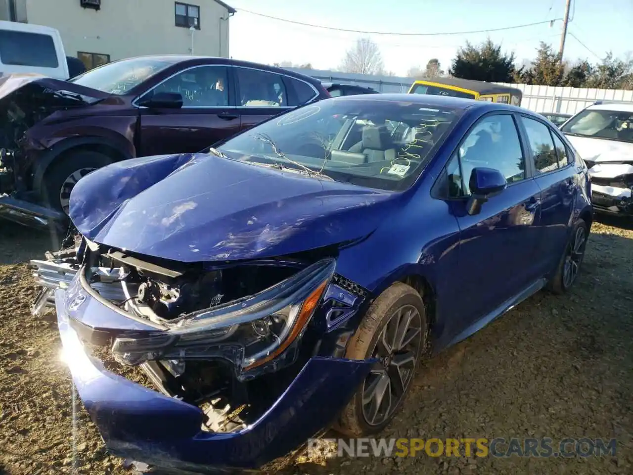 2 Photograph of a damaged car 5YFS4RCE1LP026481 TOYOTA COROLLA 2020