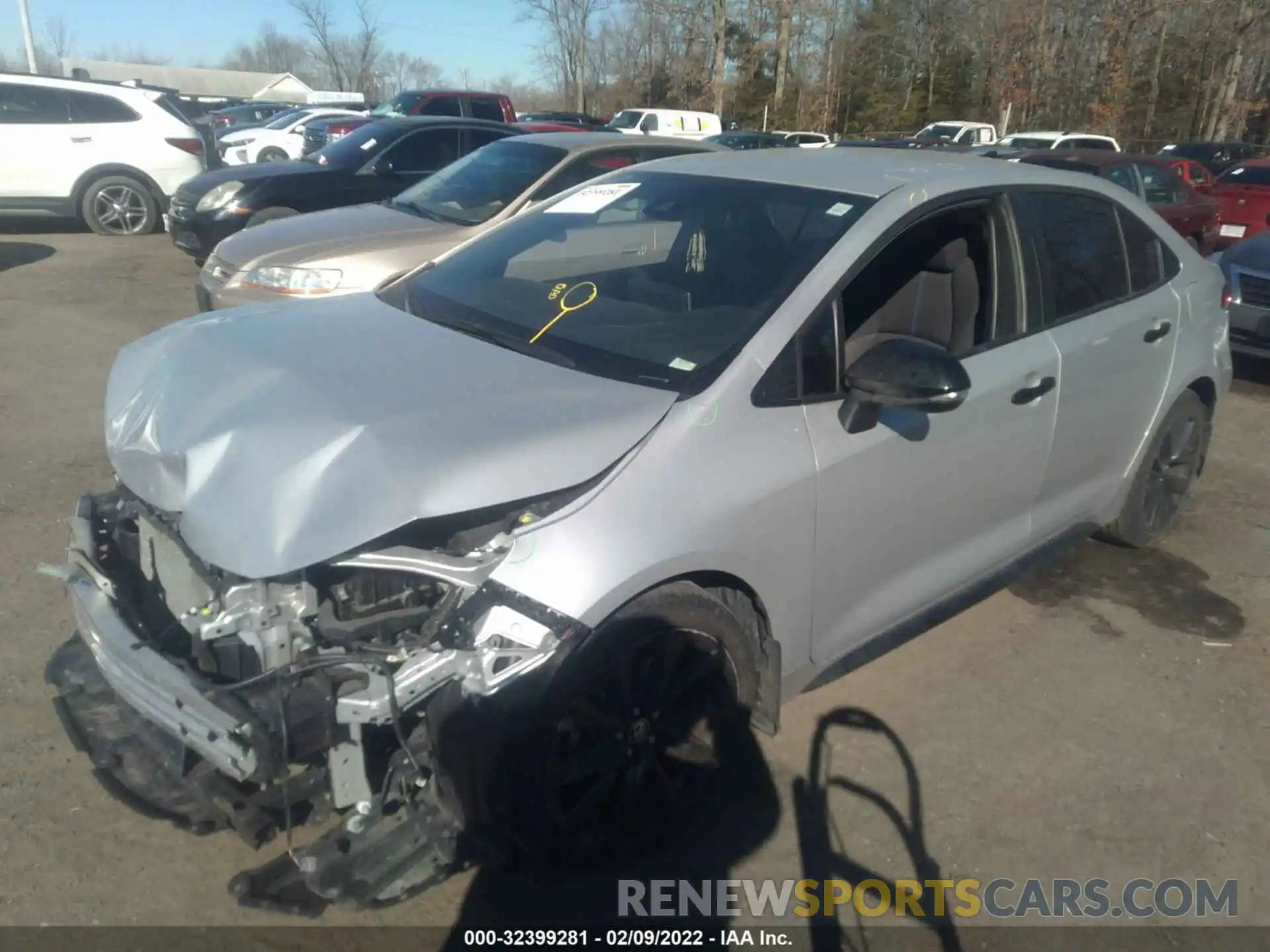 2 Photograph of a damaged car 5YFS4RCE1LP034452 TOYOTA COROLLA 2020