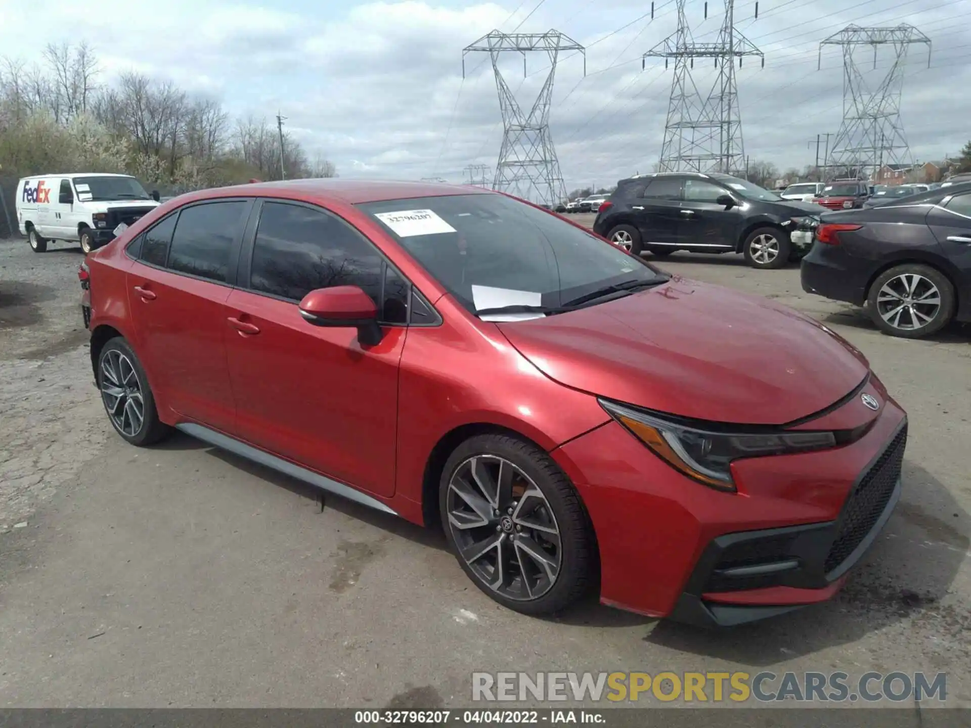 1 Photograph of a damaged car 5YFS4RCE1LP035665 TOYOTA COROLLA 2020