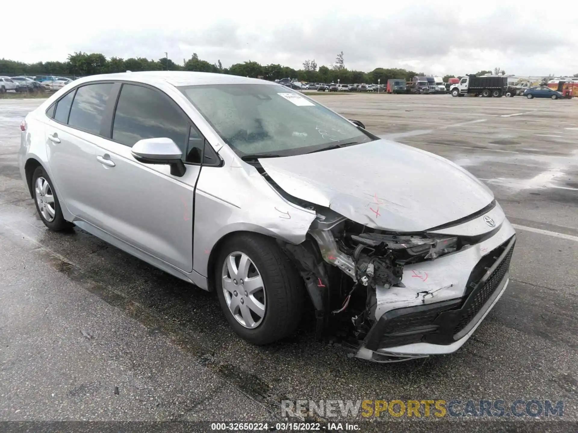 6 Photograph of a damaged car 5YFS4RCE1LP036167 TOYOTA COROLLA 2020