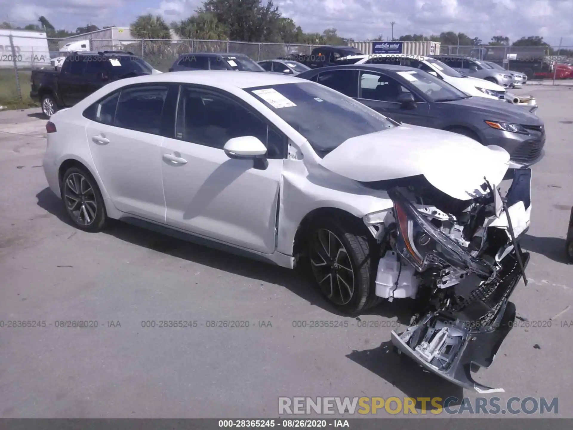 1 Photograph of a damaged car 5YFS4RCE1LP036539 TOYOTA COROLLA 2020