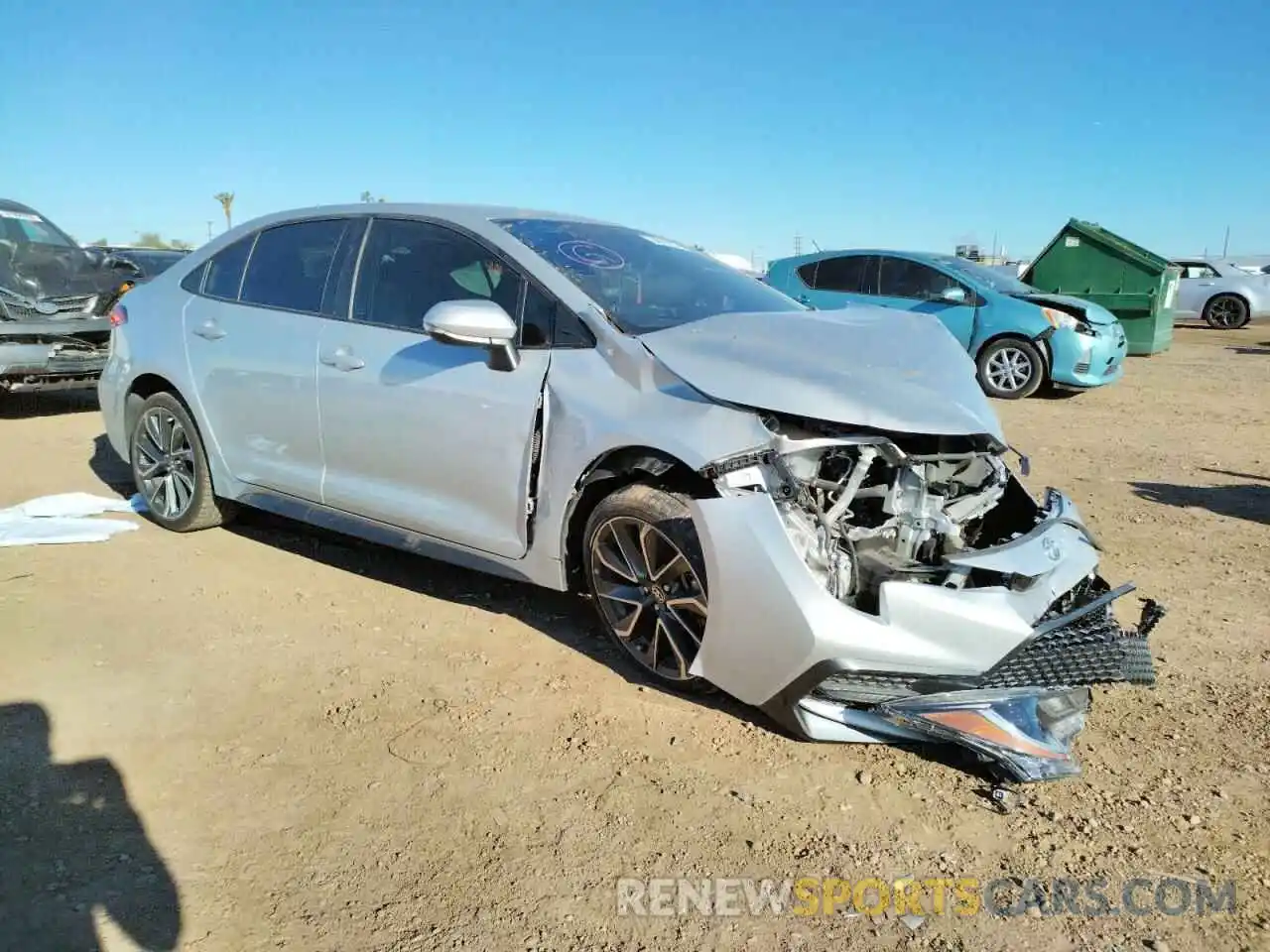 1 Photograph of a damaged car 5YFS4RCE1LP037822 TOYOTA COROLLA 2020