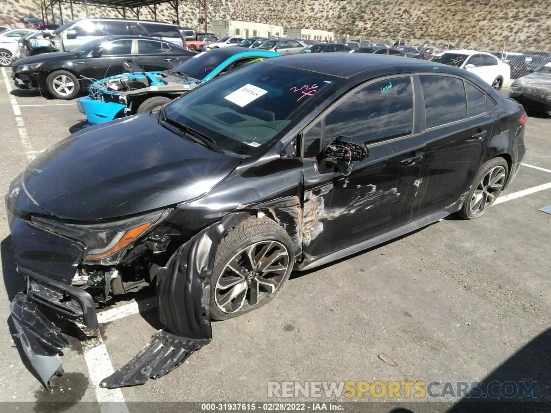 2 Photograph of a damaged car 5YFS4RCE1LP038534 TOYOTA COROLLA 2020