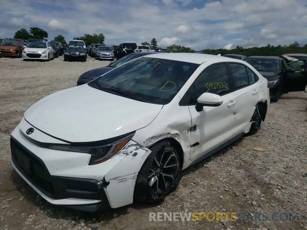 2 Photograph of a damaged car 5YFS4RCE1LP038596 TOYOTA COROLLA 2020