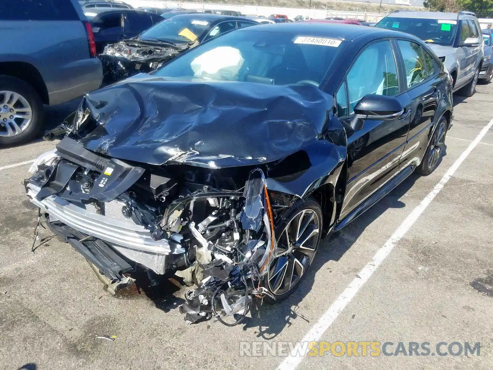 2 Photograph of a damaged car 5YFS4RCE1LP040199 TOYOTA COROLLA 2020