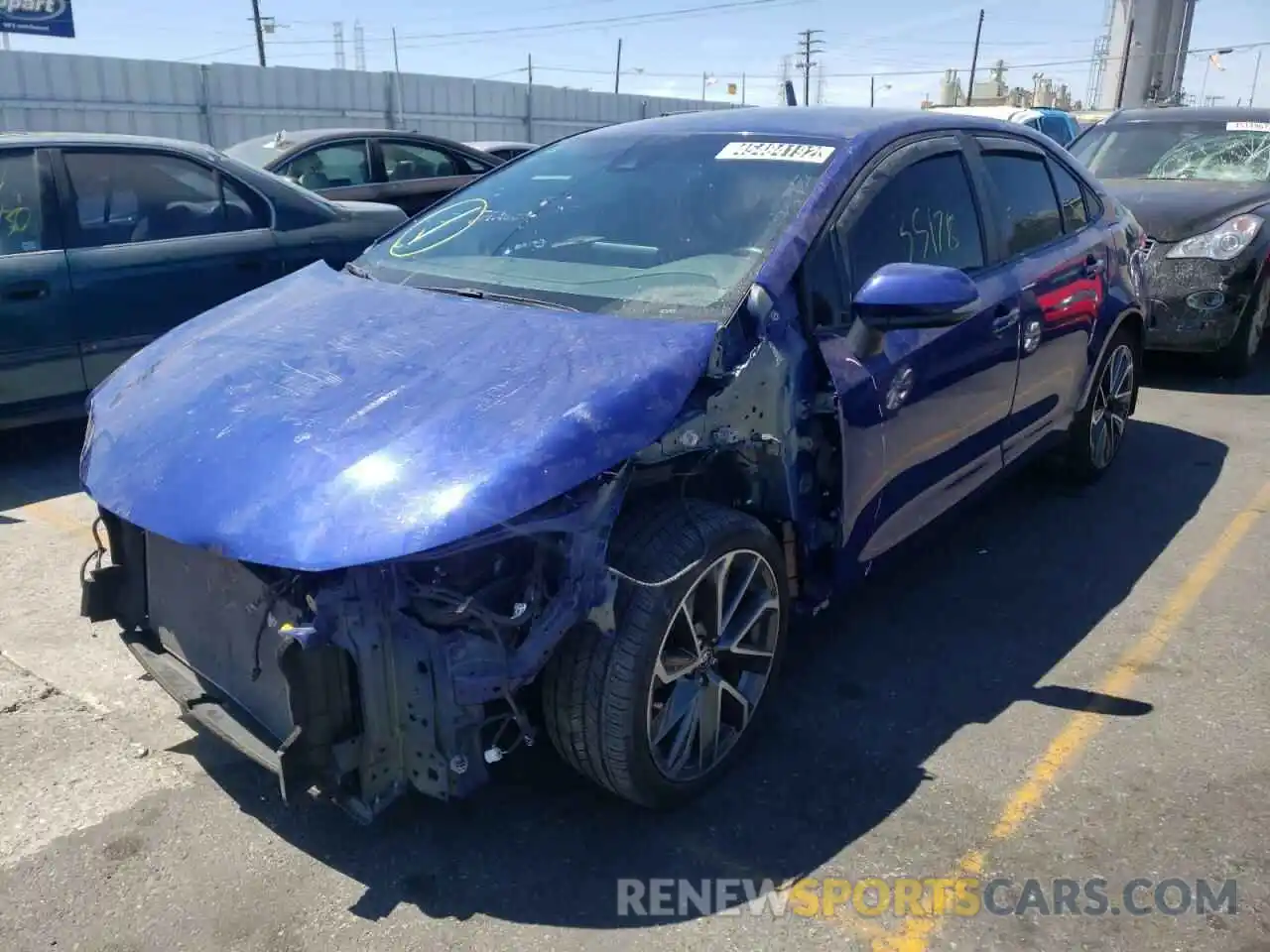 2 Photograph of a damaged car 5YFS4RCE1LP041949 TOYOTA COROLLA 2020