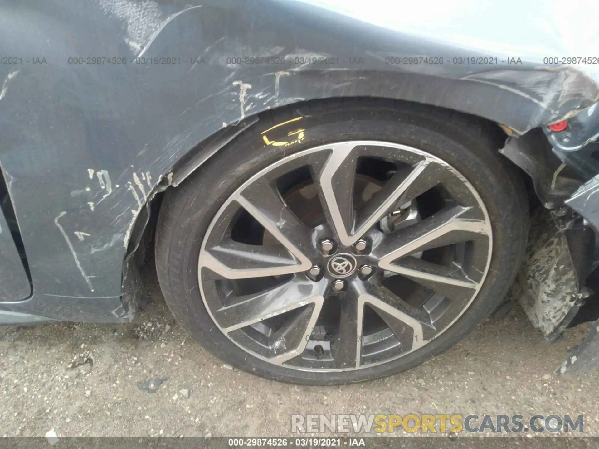 14 Photograph of a damaged car 5YFS4RCE1LP042230 TOYOTA COROLLA 2020