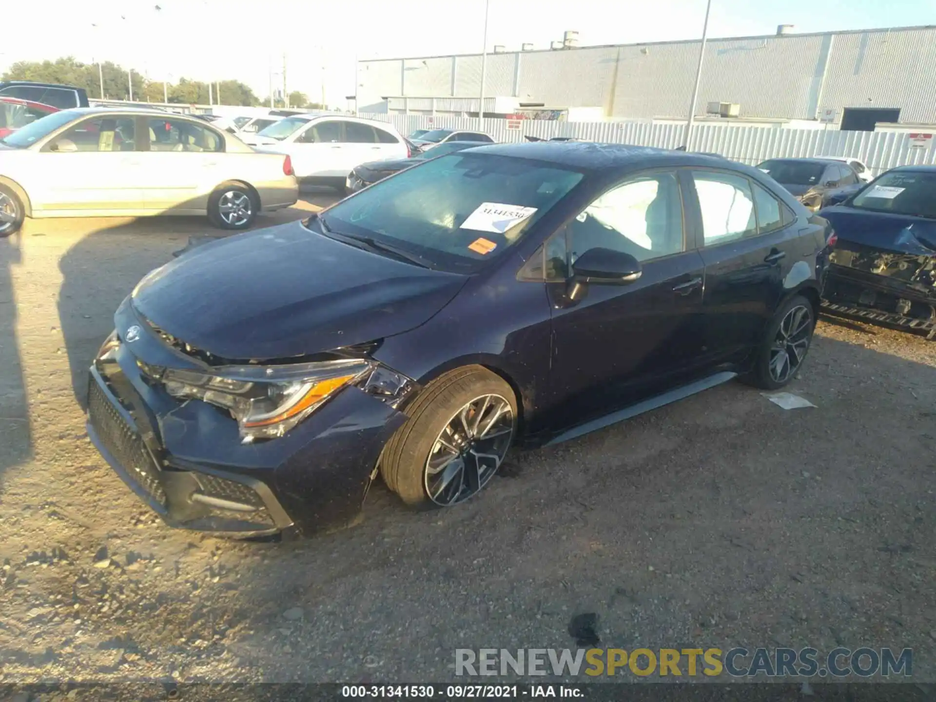 2 Photograph of a damaged car 5YFS4RCE1LP042907 TOYOTA COROLLA 2020