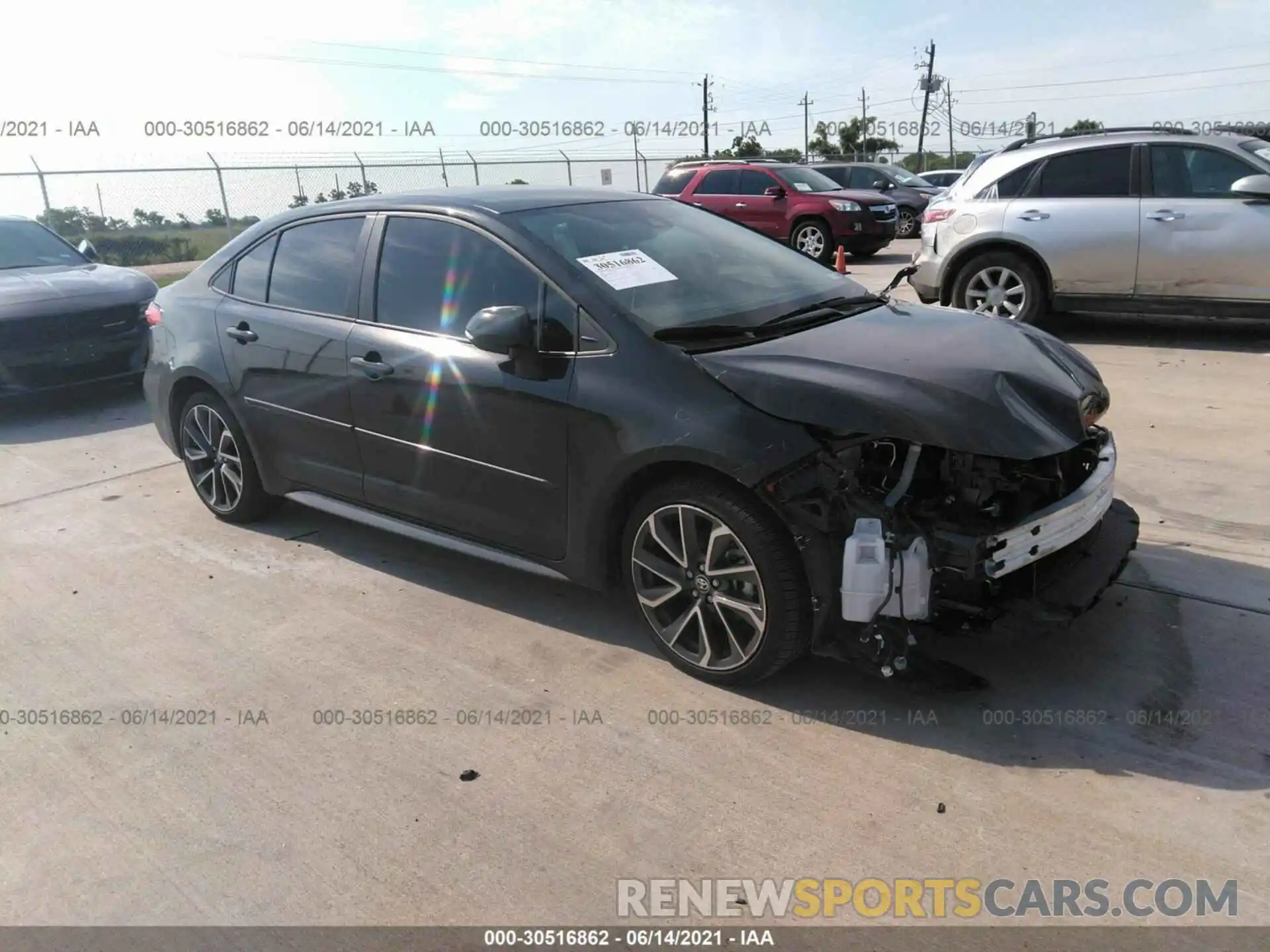 1 Photograph of a damaged car 5YFS4RCE1LP044740 TOYOTA COROLLA 2020