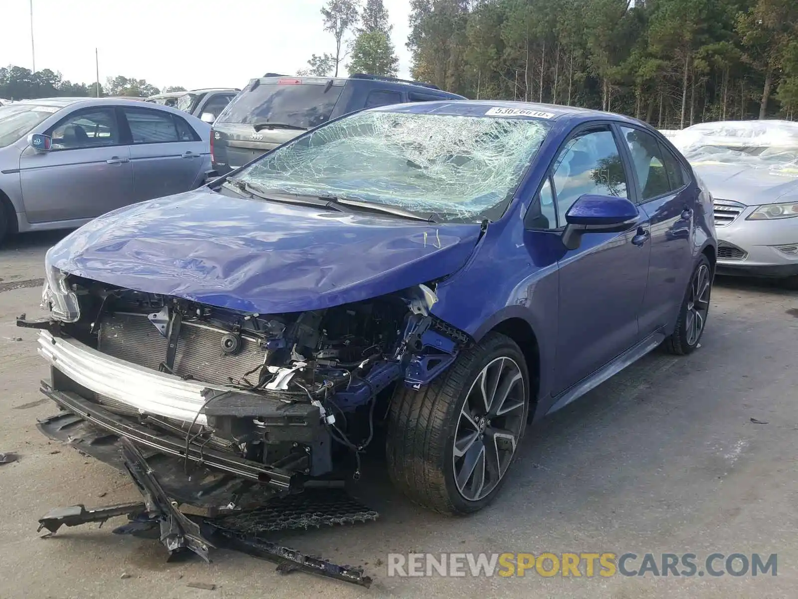 2 Photograph of a damaged car 5YFS4RCE1LP047511 TOYOTA COROLLA 2020