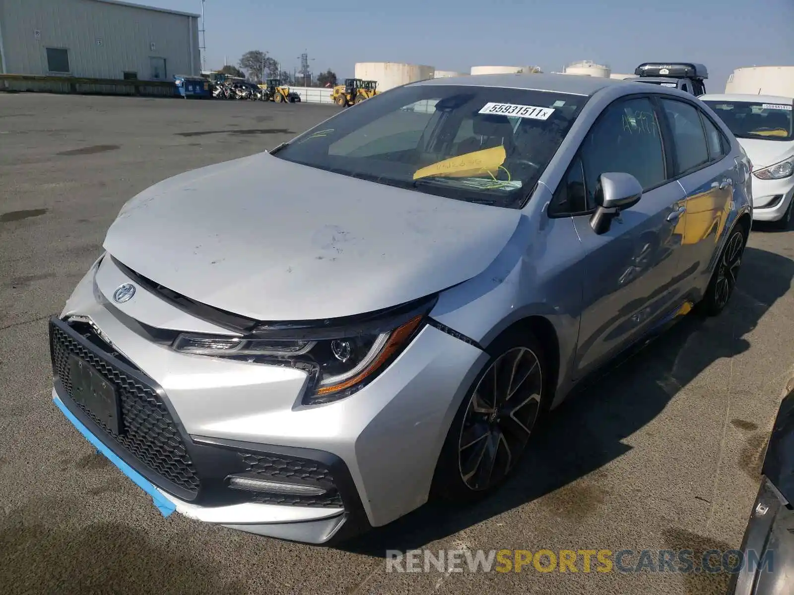 2 Photograph of a damaged car 5YFS4RCE1LP047928 TOYOTA COROLLA 2020