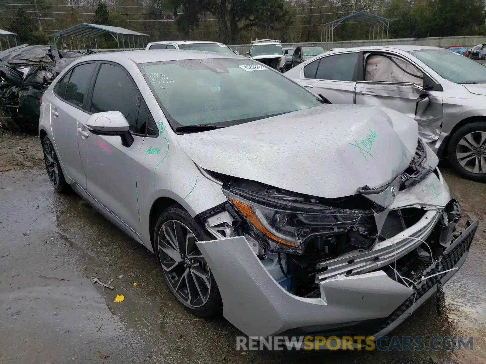 1 Photograph of a damaged car 5YFS4RCE1LP048934 TOYOTA COROLLA 2020