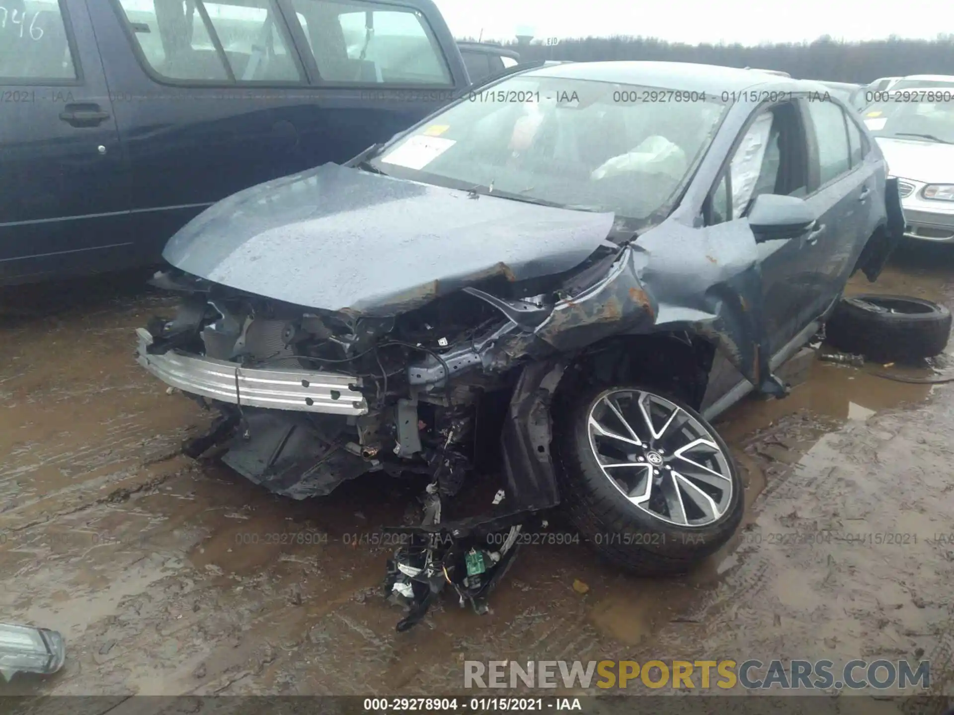 2 Photograph of a damaged car 5YFS4RCE1LP050540 TOYOTA COROLLA 2020