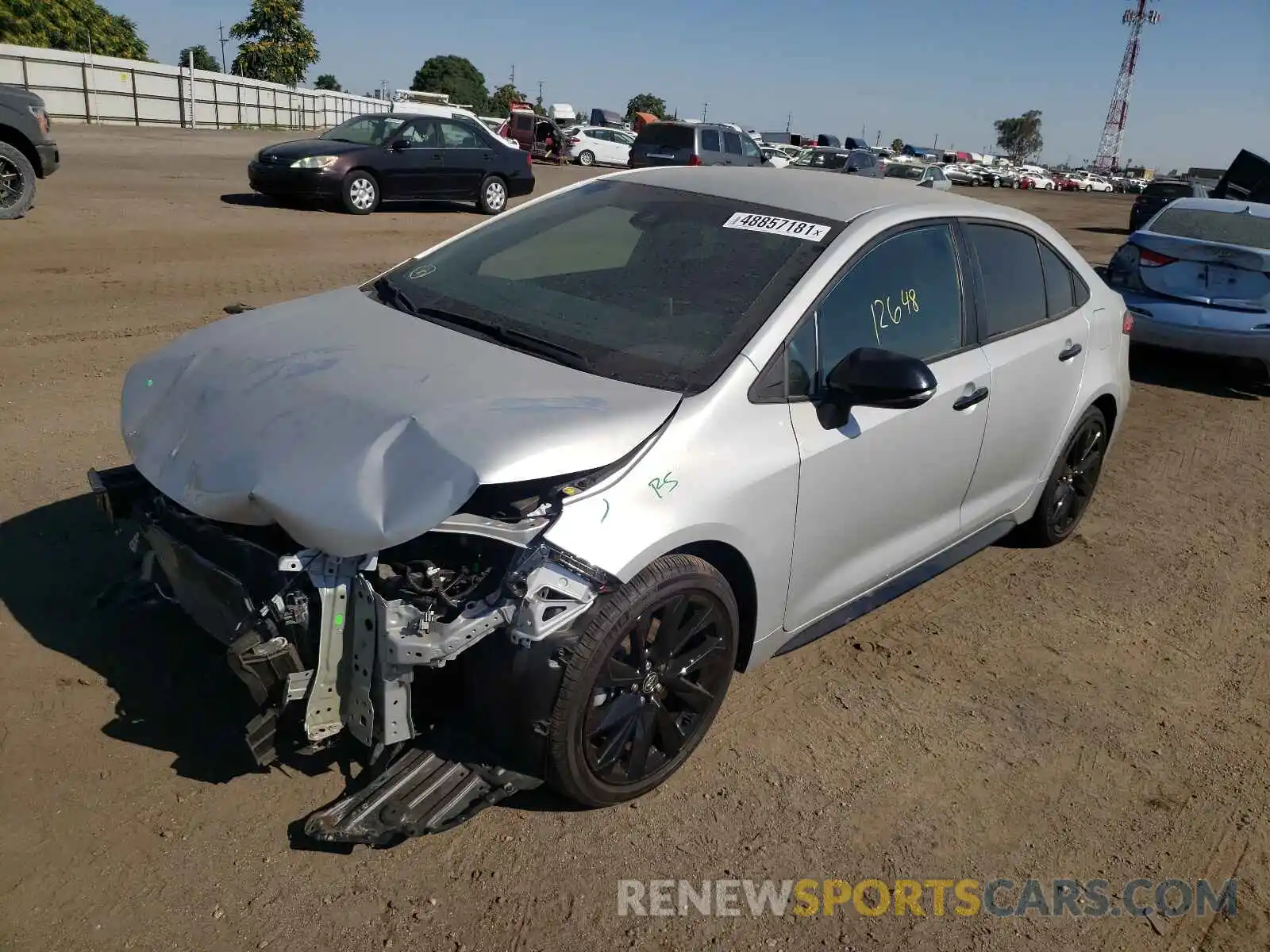 2 Photograph of a damaged car 5YFS4RCE1LP051204 TOYOTA COROLLA 2020