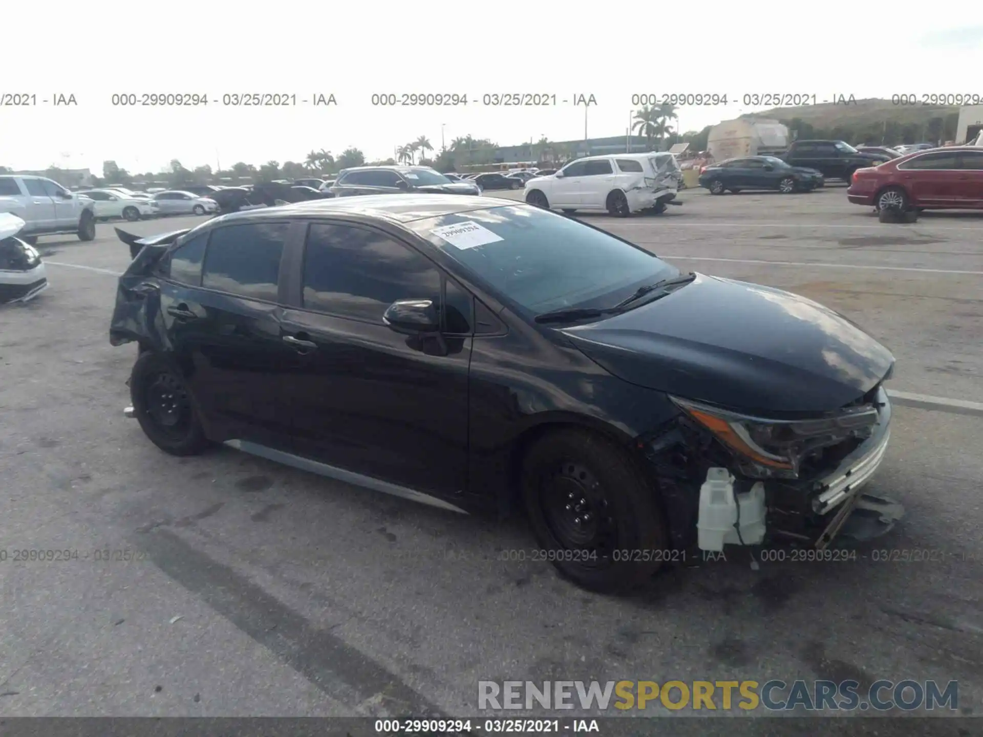 1 Photograph of a damaged car 5YFS4RCE1LP055608 TOYOTA COROLLA 2020