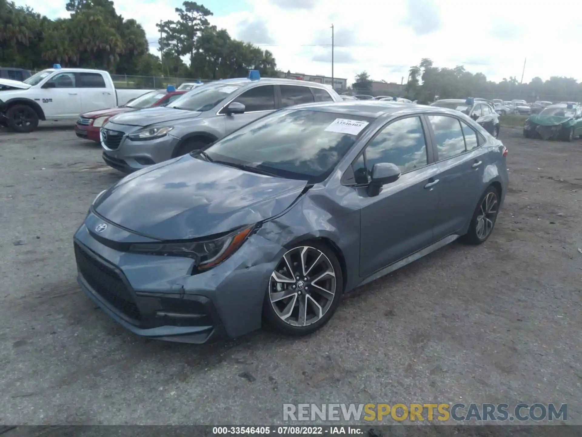 2 Photograph of a damaged car 5YFS4RCE1LP056483 TOYOTA COROLLA 2020