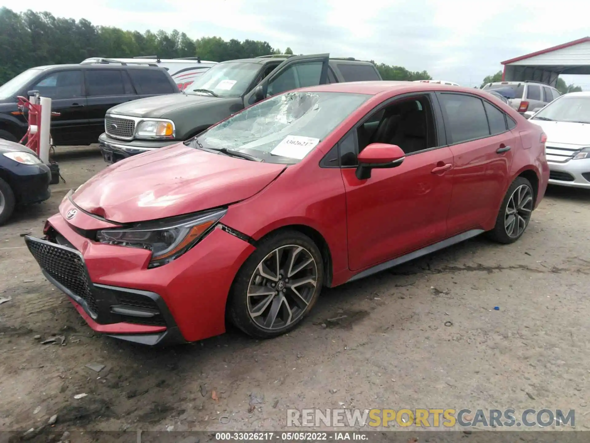 2 Photograph of a damaged car 5YFS4RCE1LP057620 TOYOTA COROLLA 2020