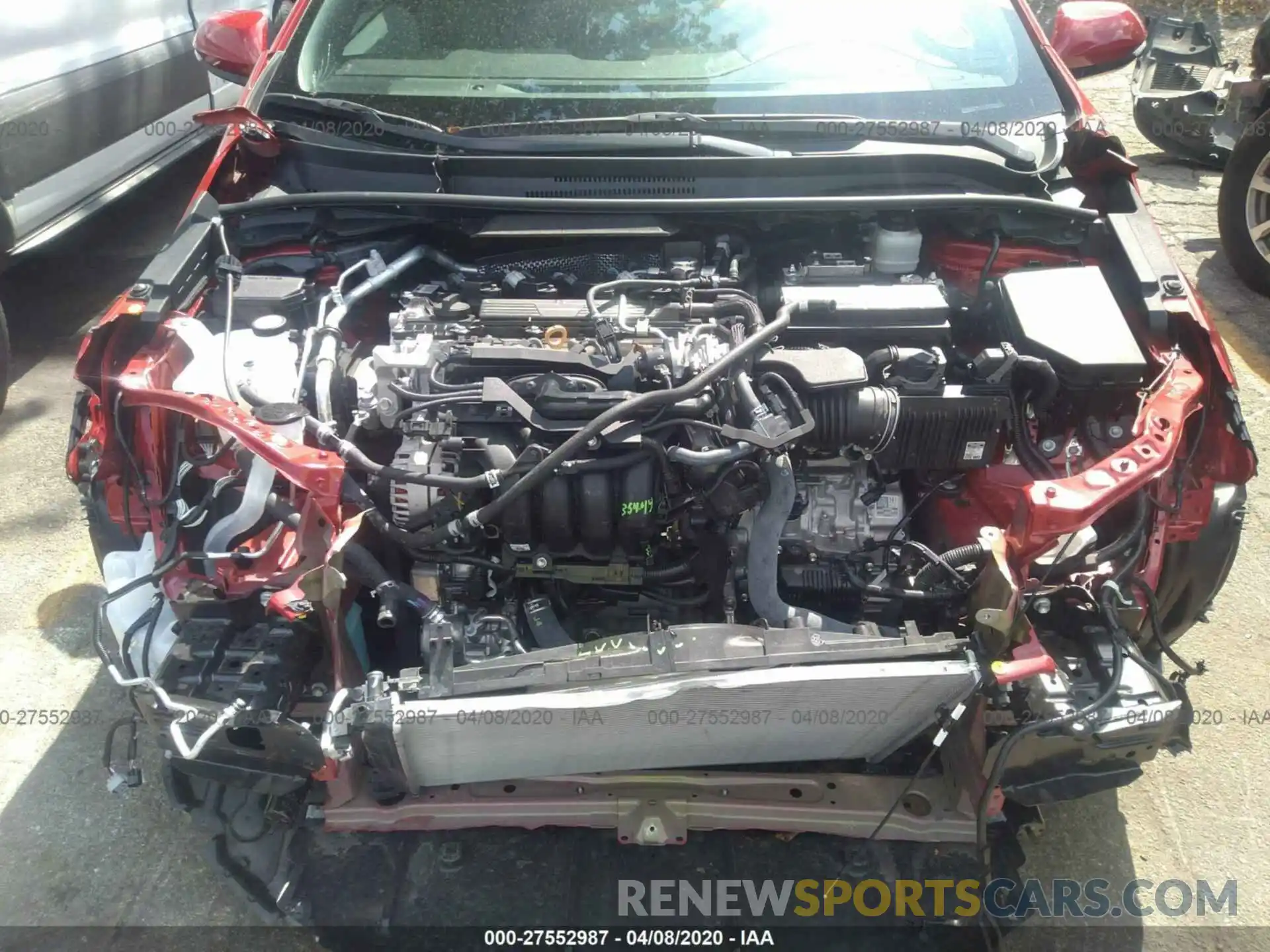 10 Photograph of a damaged car 5YFS4RCE2LP002741 TOYOTA COROLLA 2020