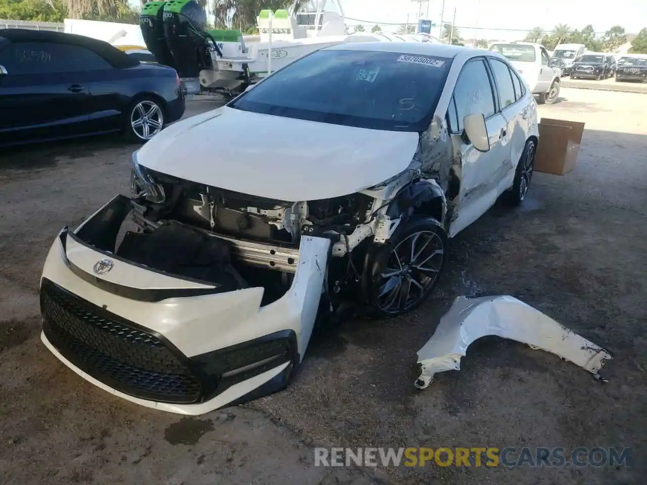 2 Photograph of a damaged car 5YFS4RCE2LP009480 TOYOTA COROLLA 2020