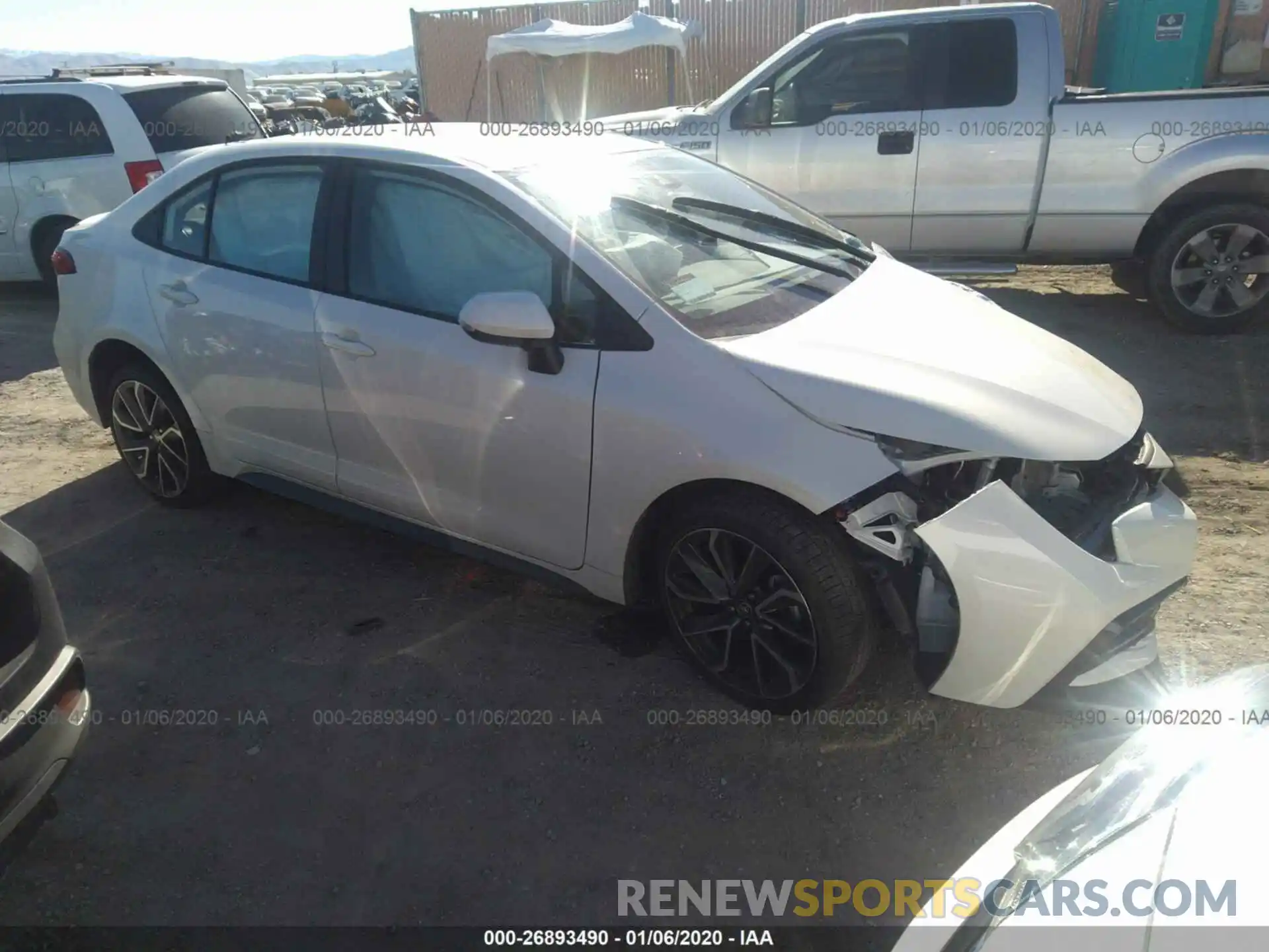 1 Photograph of a damaged car 5YFS4RCE2LP012038 TOYOTA COROLLA 2020