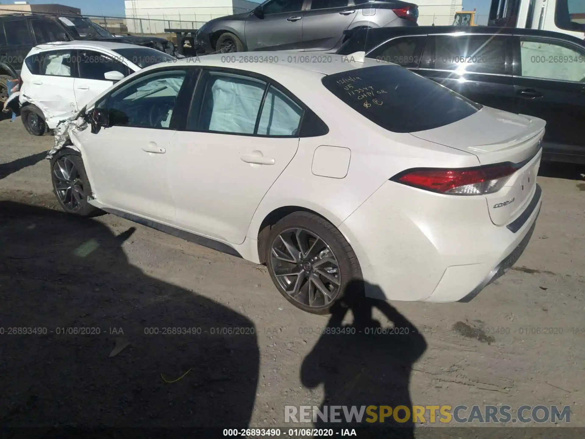 3 Photograph of a damaged car 5YFS4RCE2LP012038 TOYOTA COROLLA 2020