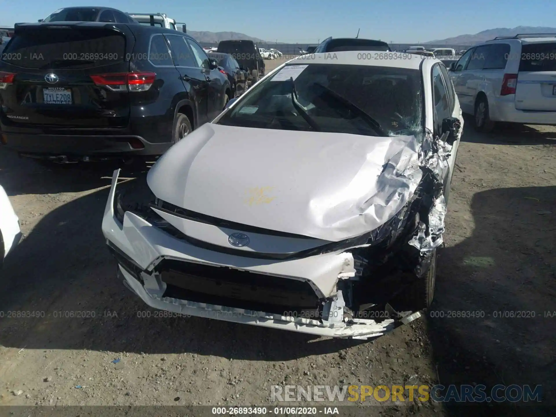 6 Photograph of a damaged car 5YFS4RCE2LP012038 TOYOTA COROLLA 2020