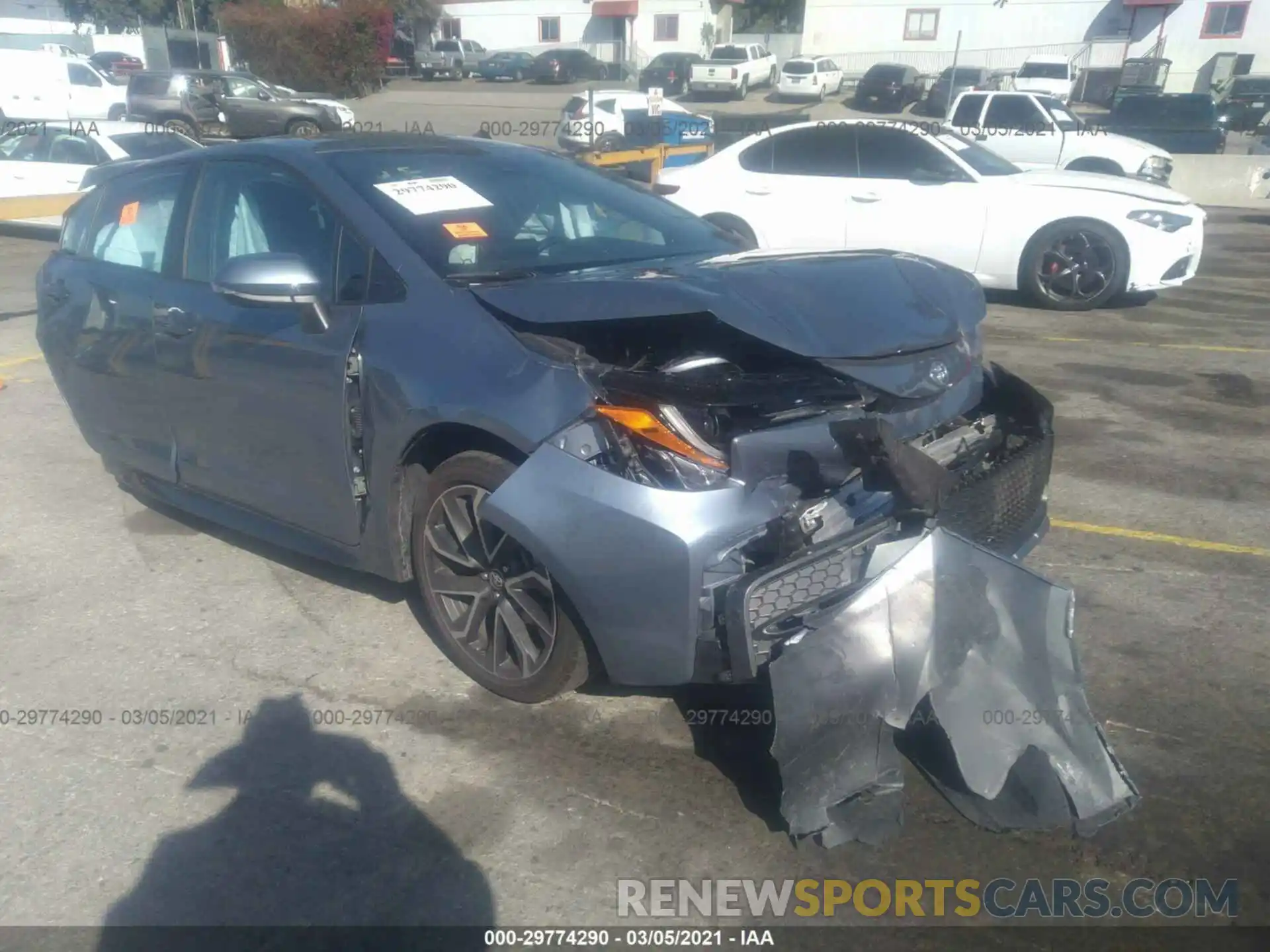 1 Photograph of a damaged car 5YFS4RCE2LP016087 TOYOTA COROLLA 2020