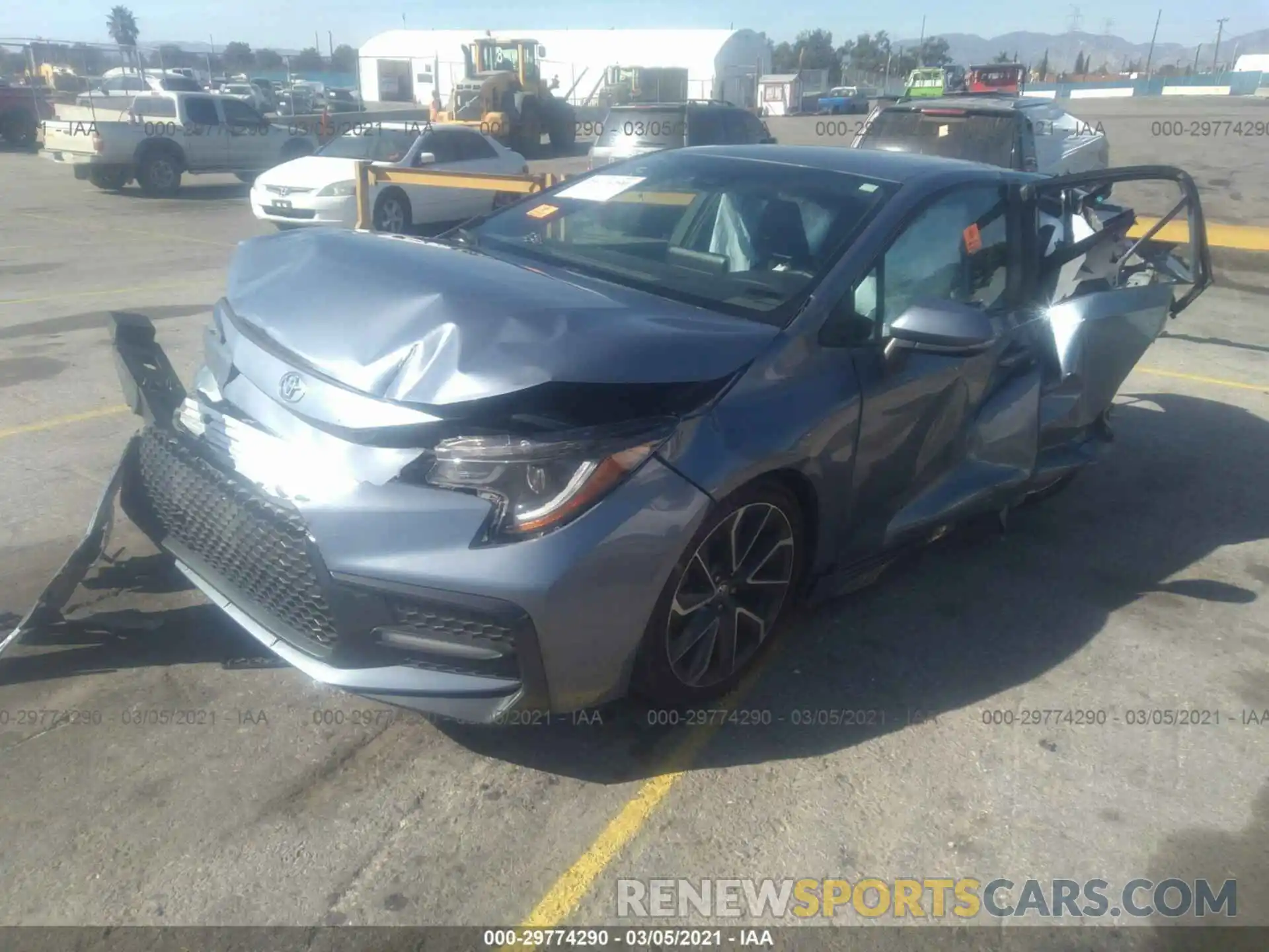 2 Photograph of a damaged car 5YFS4RCE2LP016087 TOYOTA COROLLA 2020